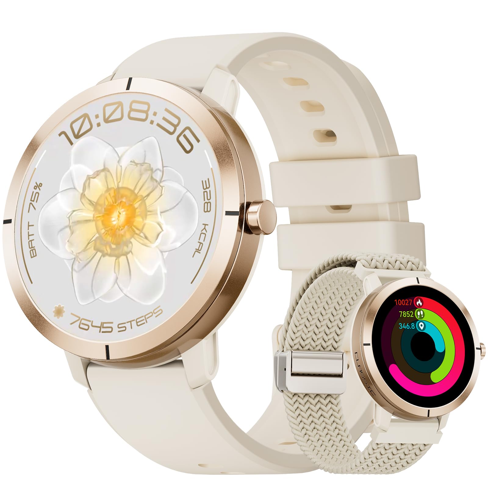 Here is the generated alt text:

orologio fitness per uomo e donna con GPS integrato, 10 giorni di batteria, schermo amoled da 1,35