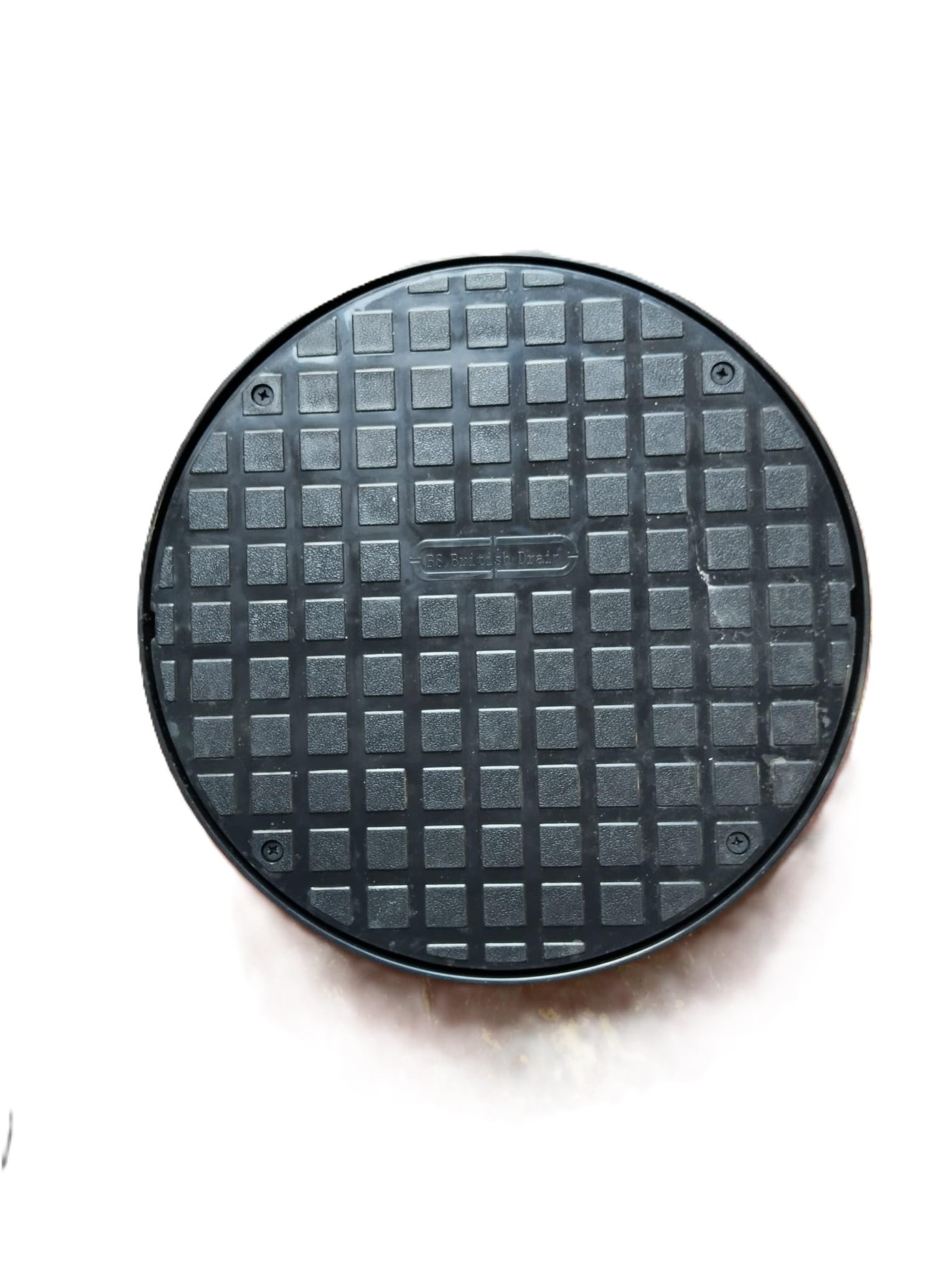 320mm Underground Drainage Round Cover Inspection Chamber Set - Circular Cover for Manhole Drainage system, Plastic Drain Covers (Round Cover)