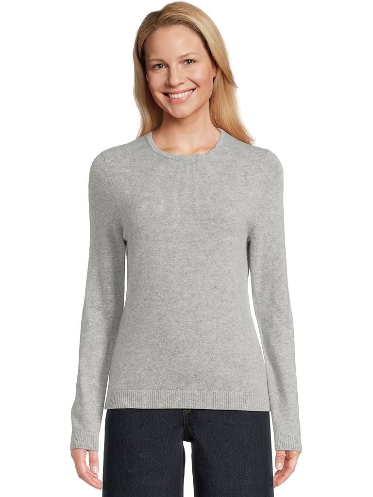 Gray L.L.Bean Classic Cashmere Sweater Crewneck