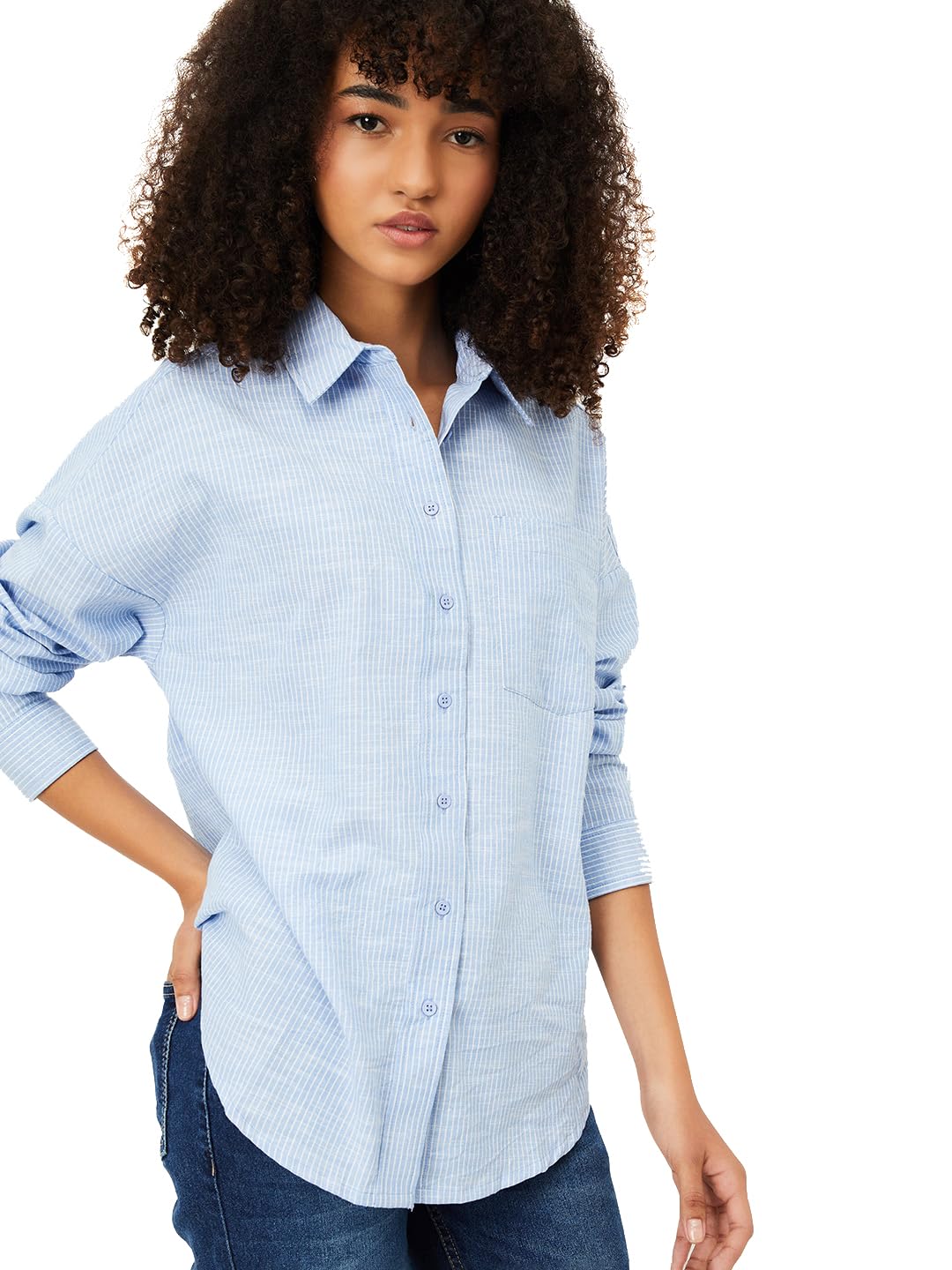 max Women's Solid Regular Fit Shirt-picture-52