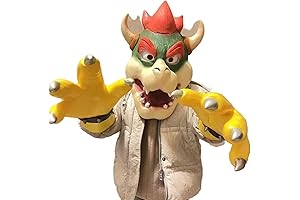 Bowser Costume: King Koopa Latex Mask and Claws for Epic Halloween Cosplay
