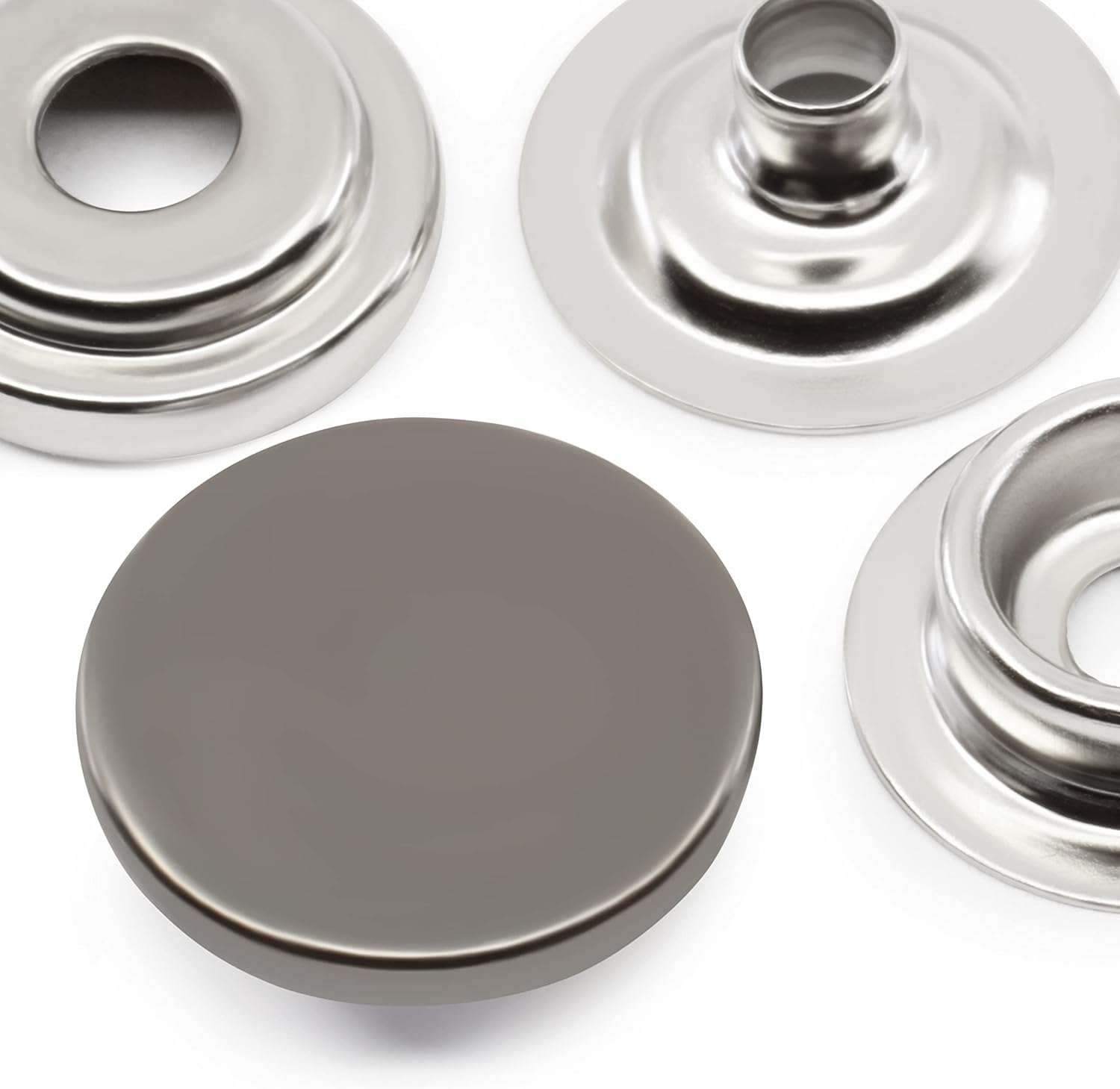 Dritz 5-33 Heavy Duty Snaps, Gunmetal, Size 24 (5/8-Inch) 7-Sets image 2