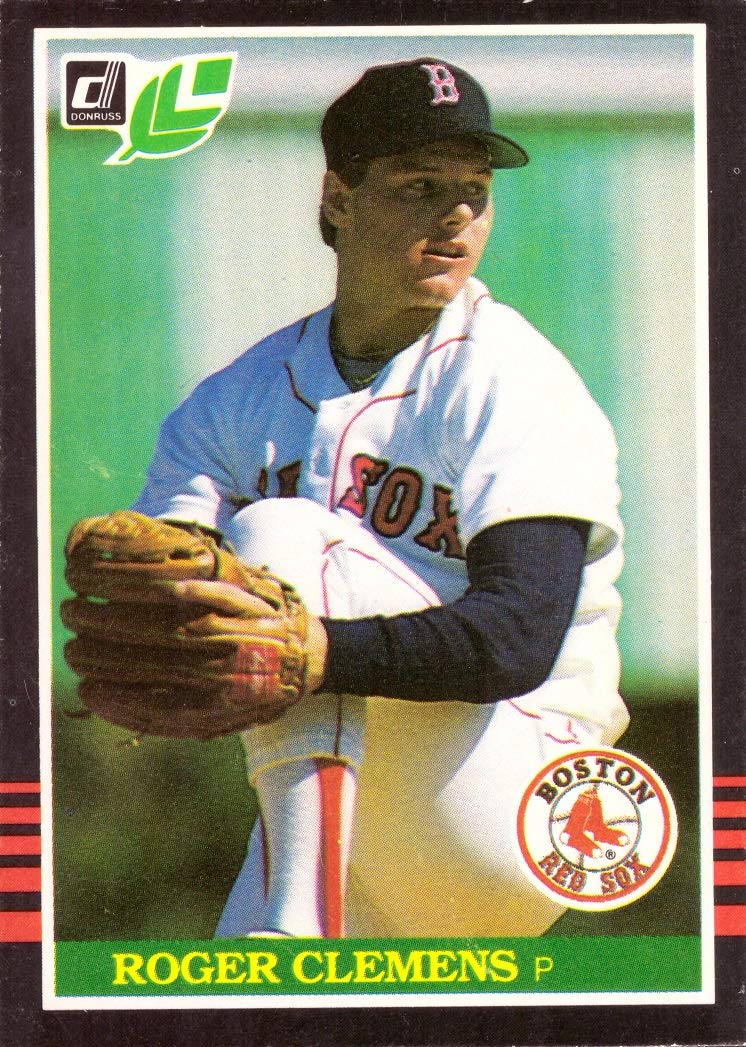 Amazon.com: 1985 Leaf Baseball #99 Roger Clemens Rookie Card