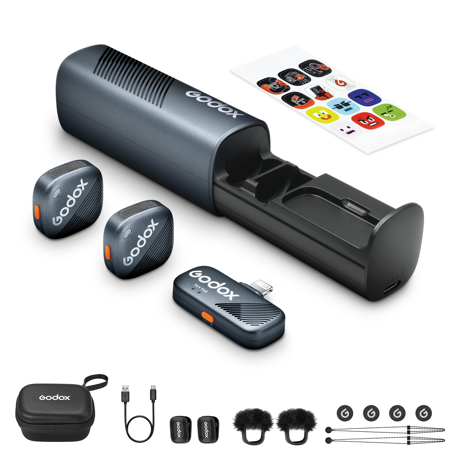 GODOX Cube Wireless Lavalier Microphone for Type-C USB Type-C