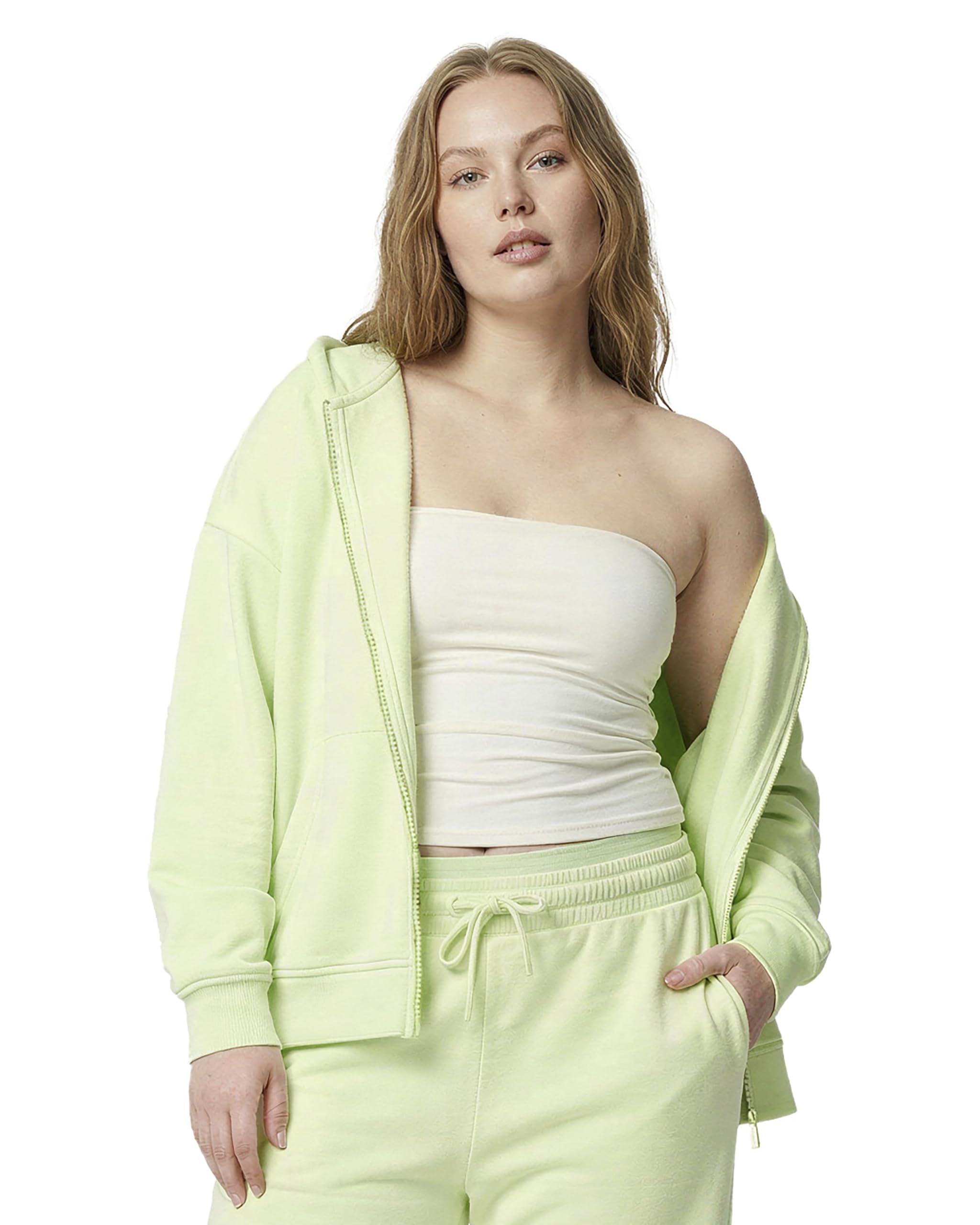 florence by mills Women's Cozy Crush Oversized Zip Hoodie