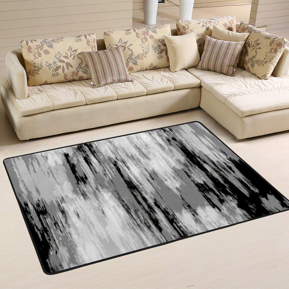 Tapis grande taille microfibre corail 72x48 inch doux salon chambre