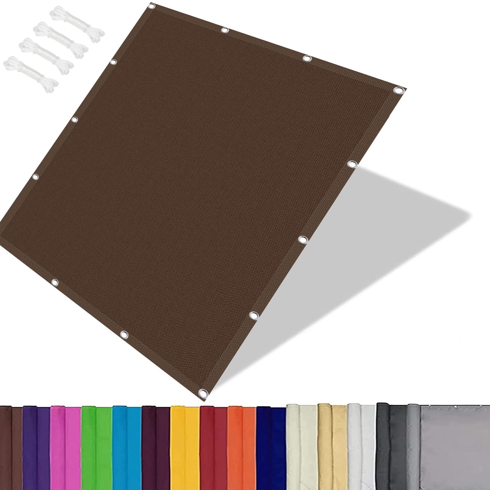 Filet de protection UV rectangulaire 1x1.2 m, pare-soleil étanche pour balcon
