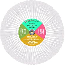 Mandala Crafts 100 White Silky Bookmark Tassels with Loops for Crafts