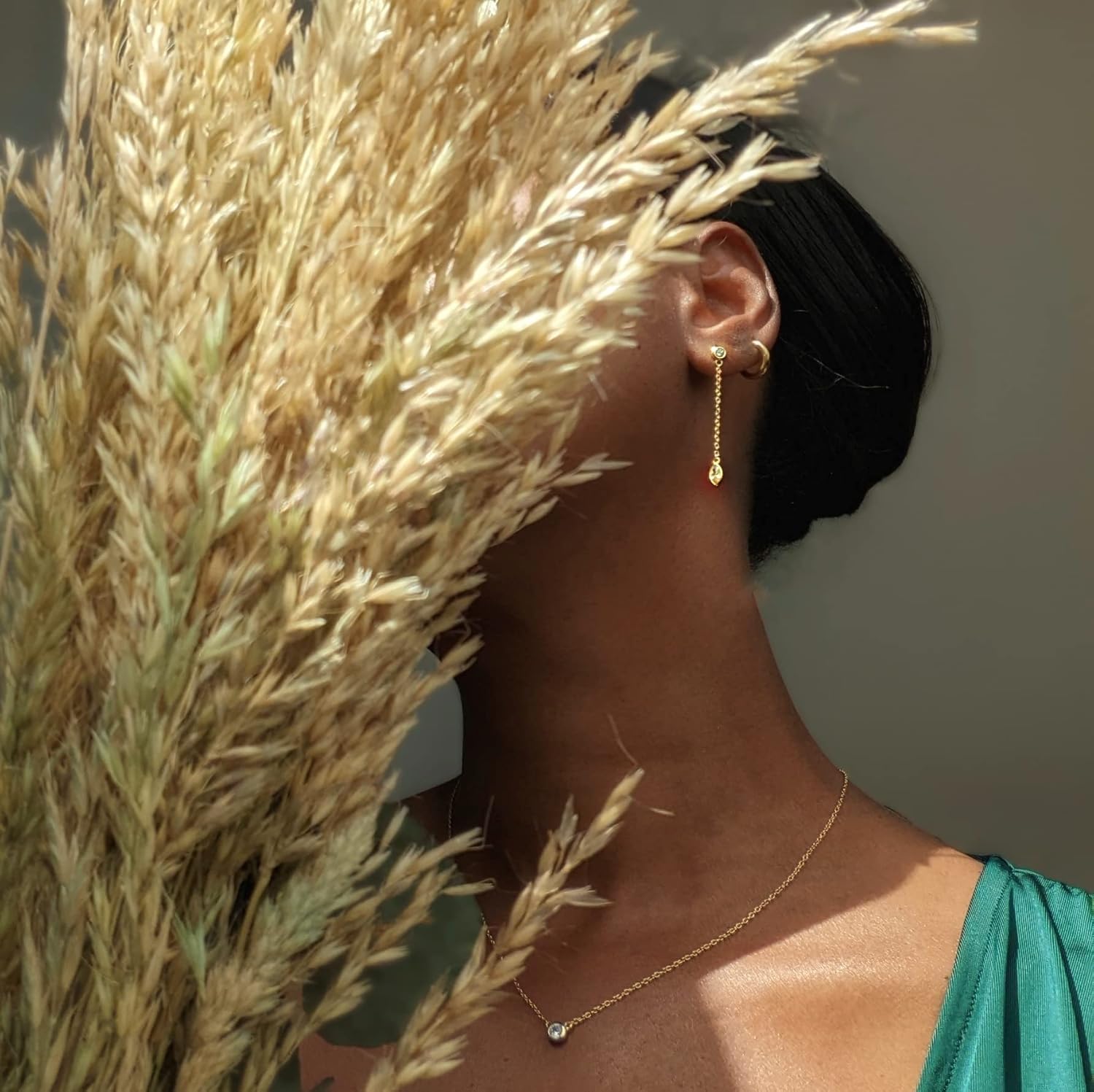 Faire de la Mode Teardrop Cubic Zirconia Dangle Earrings, Wedding Earrings for Brides, Bridal Earrings for Wedding - Image 8