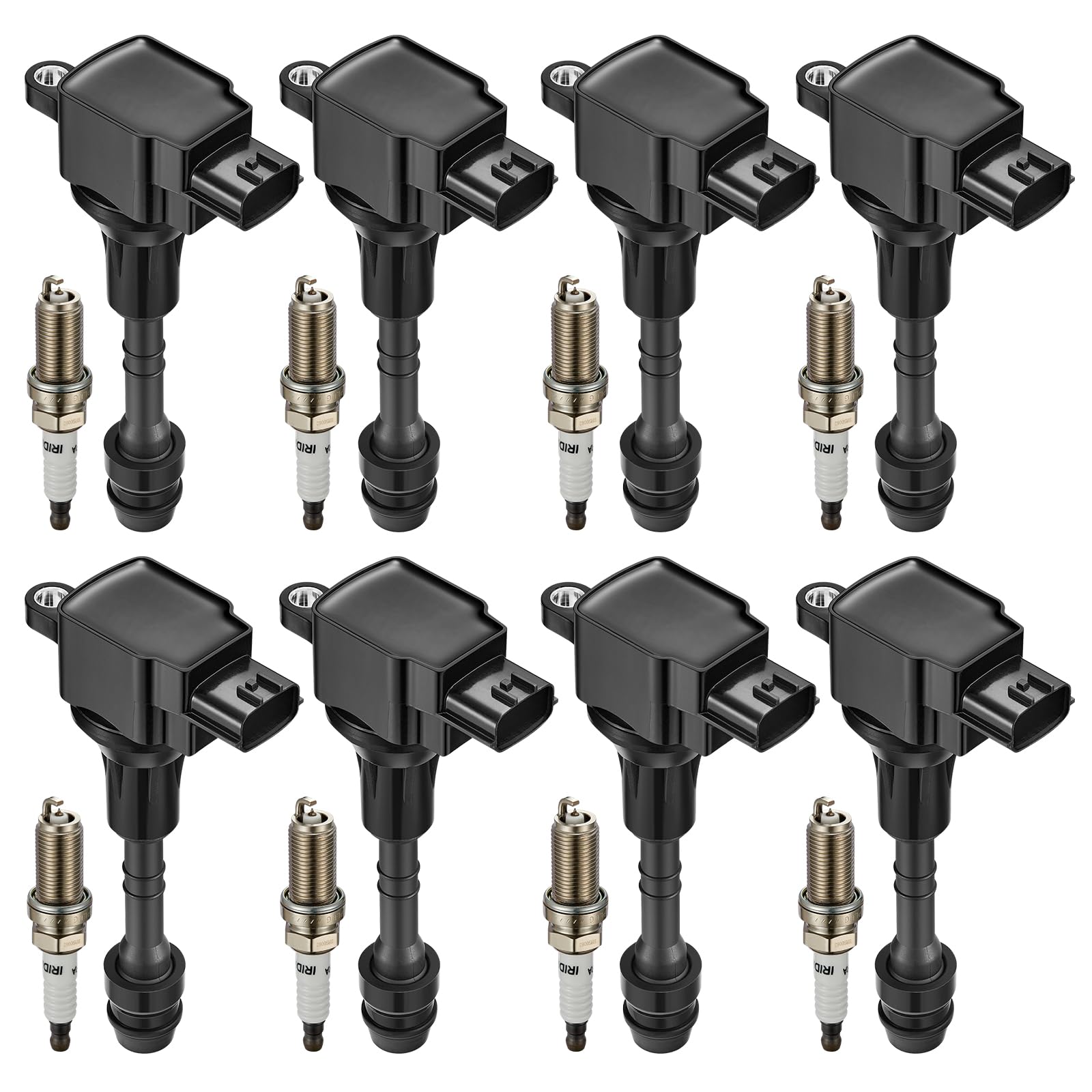 8 Ignition Coils &amp; 8 Spark Plugs UF510 6240 for Nissan for Infiniti
