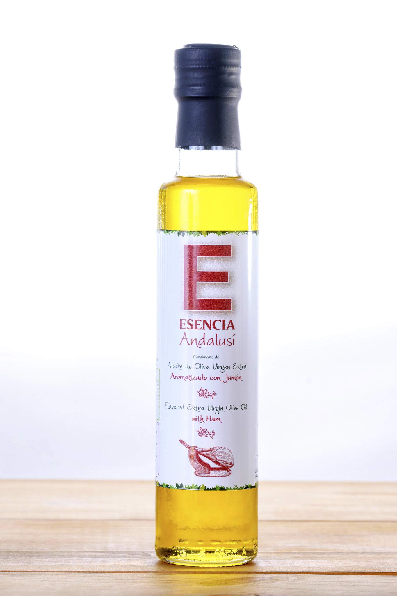 Aceite de Oliva Virgen Extra Aromatizado 250 ml. Aceite con Esencias Naturales. Producto de Jaén - (Jamón Serrano, 1 Unidad) — view 3