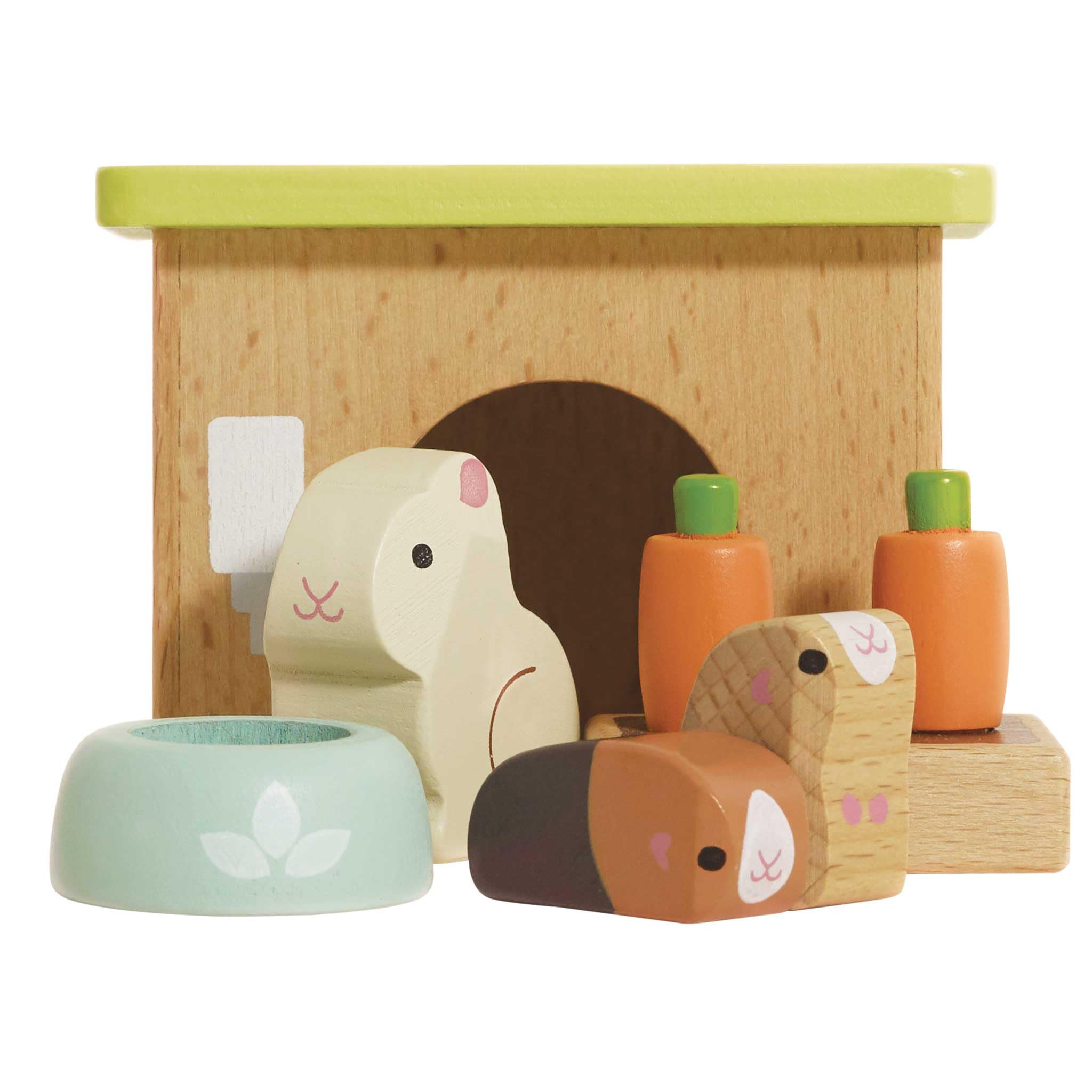 Adorable Wooden Daisylane Bunny & Guinea Accessories Play Set for Dolls Houses | Girls Dolls House Furniture Sets - Suitable for Ages 3+ (ME045)