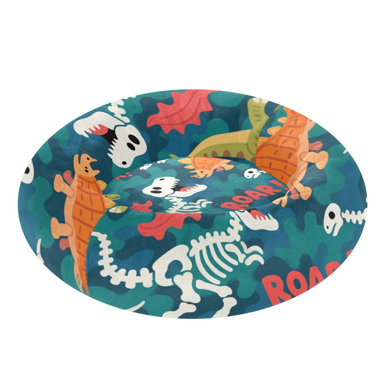 Grotte pour chien motif dinosaure pour le salon ou la chambre