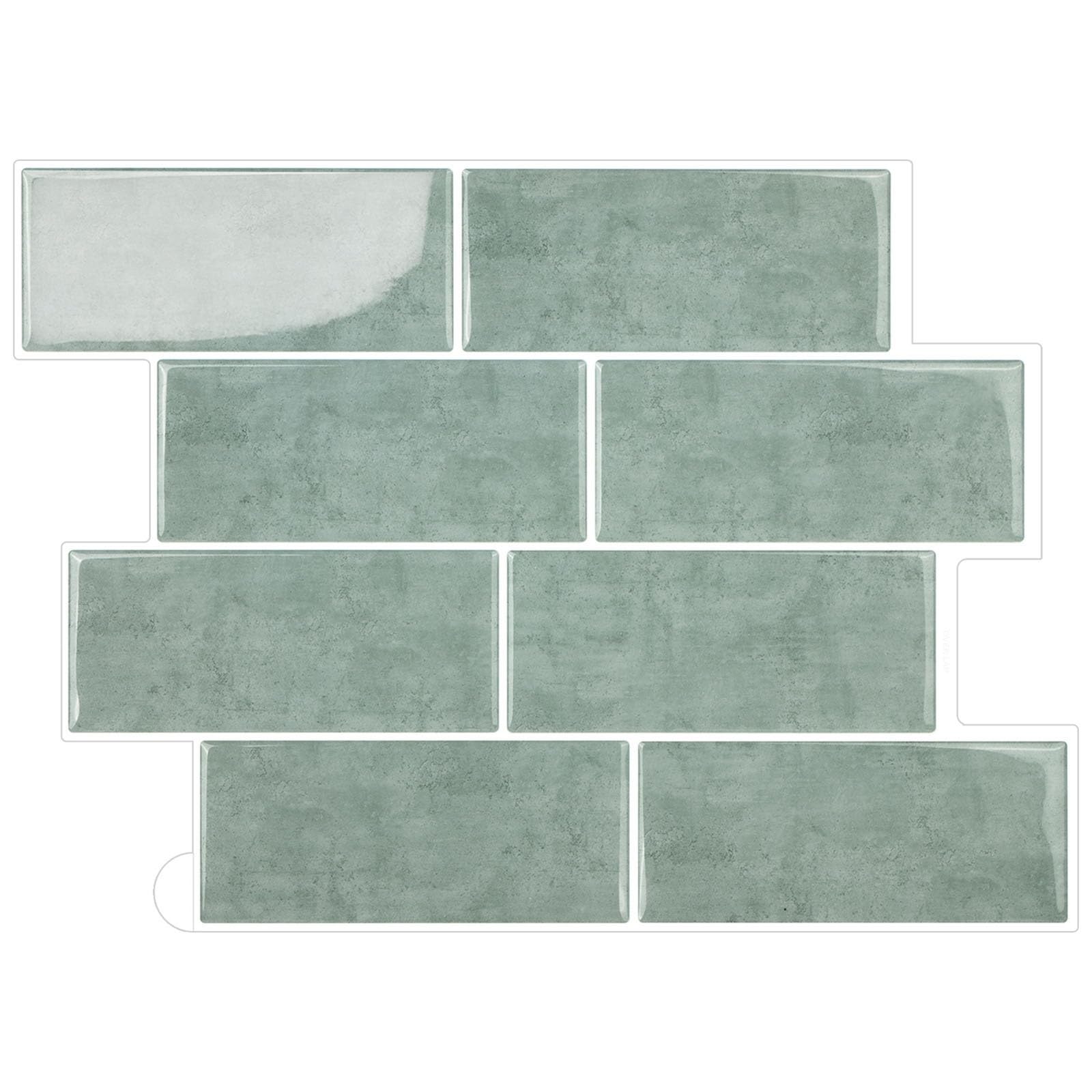 Peel Stick Backsplash Piastrella in PVC Pannelli da parete in marmo Decor
