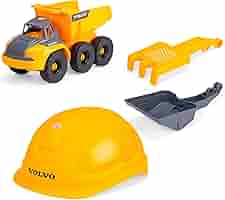 Dickie Toys Volvo Bagger-Set - 4-teiliges Baustellen-Spielzeug Für Kinder Ab 3 Jahren