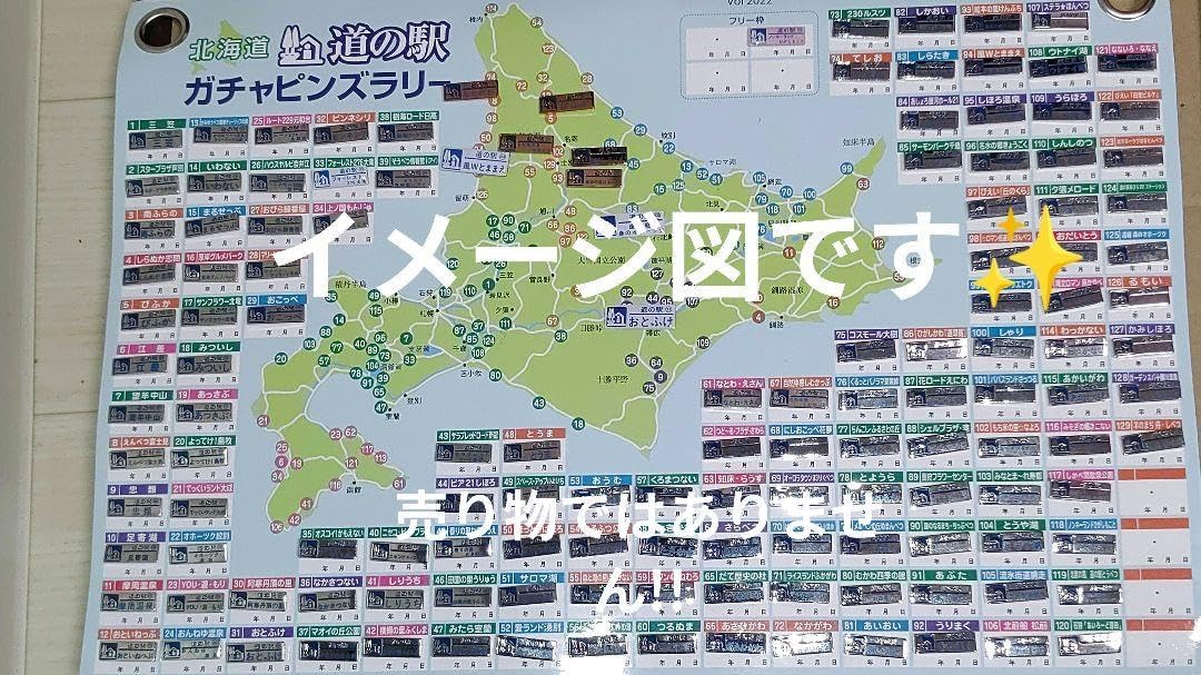 北海道道の駅 ピンズ 127準コンプリート盤 北海道 道の駅 ガチャピンズ
