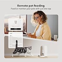 Vista 4 de PETLIBRO Automatic Cat Feeder, Wi-Fi Rechargeable Cats Food Dispenser Battery-Operated with 30-Day Life, AIR 2.4G Wi-Fi Timed Pet Feeder for Cats &