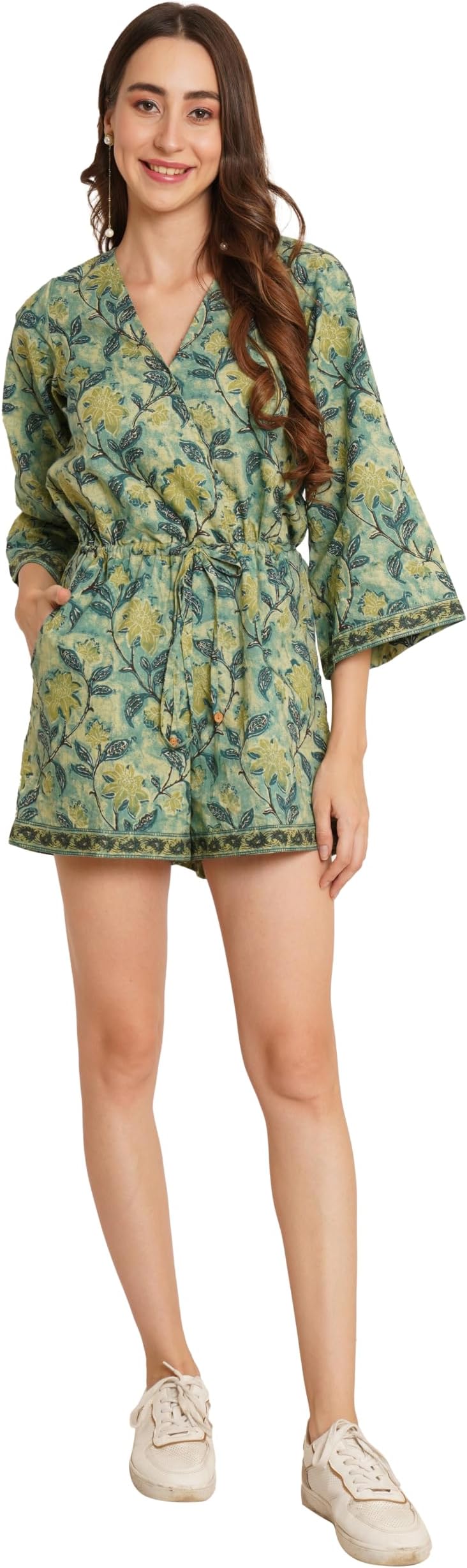 COTLAND Fashions Jaipuri Cotton Printed Playsuit for Women