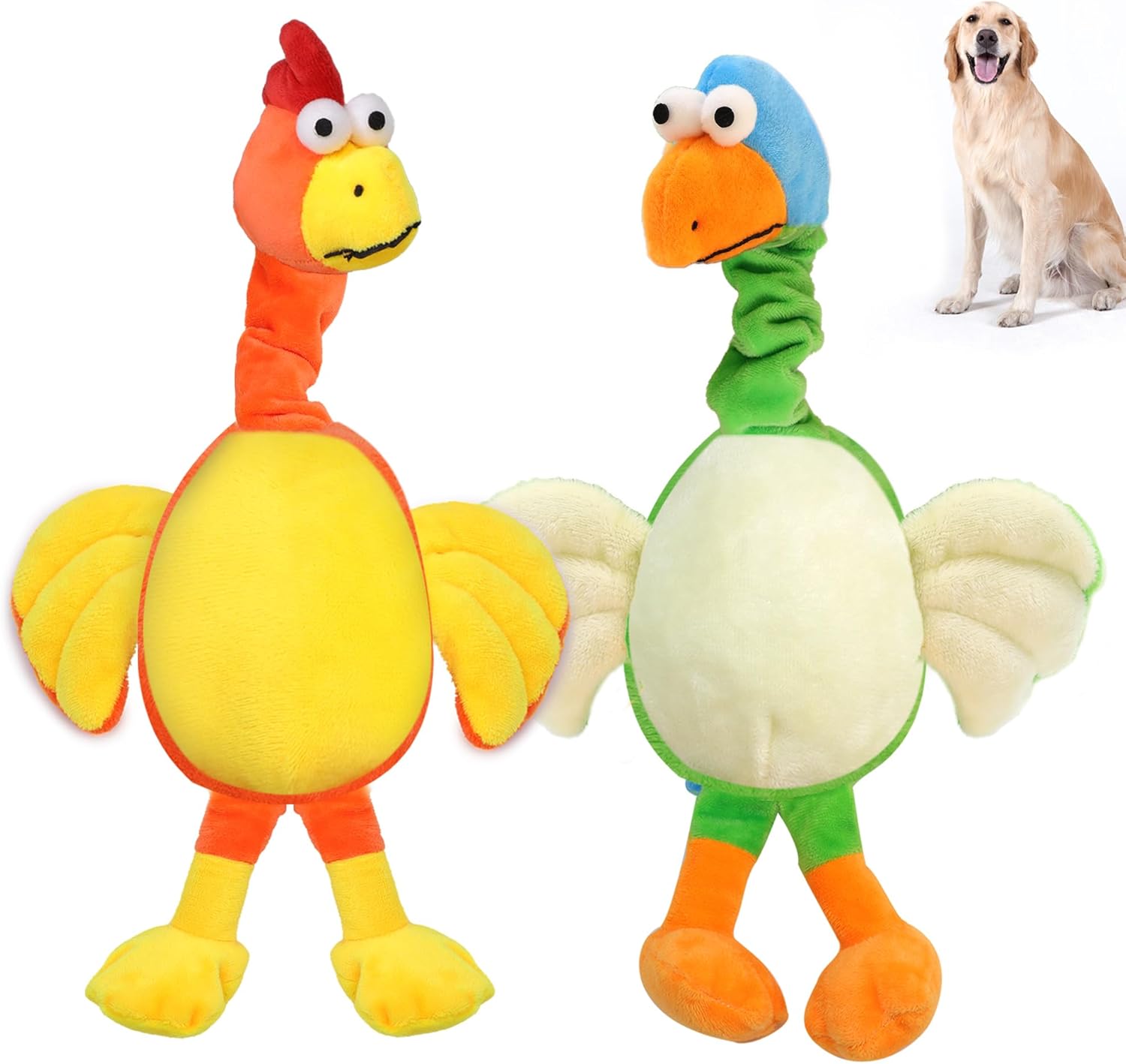 Pet Supplies SEVEN DOGGY Squeak Dog Toys Puppy Toys Tough Plush