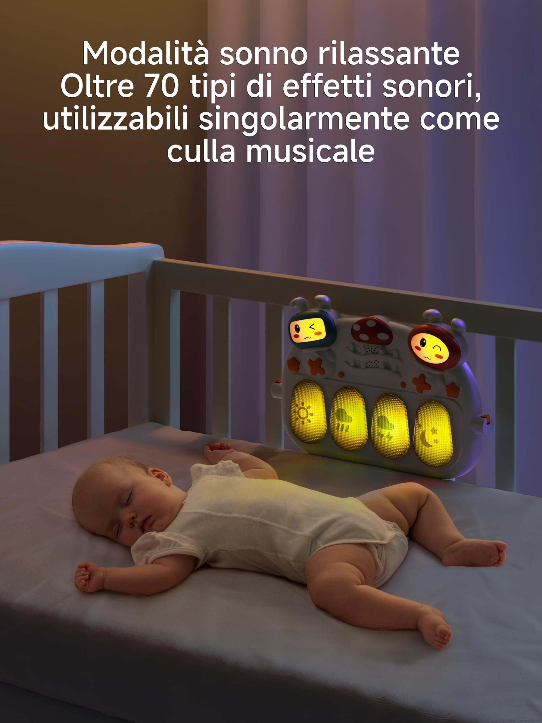 TUMAMA KIDS 4-in-1 Baby Gym Neonato, Palestra Tappeto Musicale Giochi Per Bambini, Palestrina Con Pianola Bambino, 70+ Suoni, 25+ Min Musica e Luci, Arco Attività Gioco, Giocattoli Neonati 3 6 7 Mesi
