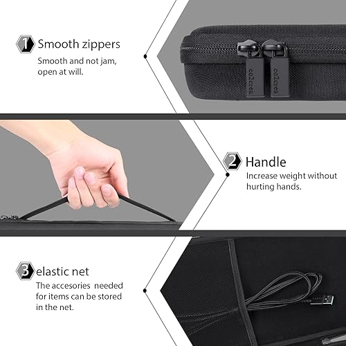 Miniatura 4 de co2CREA Funda de viaje rígida de repuesto para teclado mecánico Logitech G915 TKL Tenkeyless Lightspeed inalámbrico RGB (para G915 TKL)