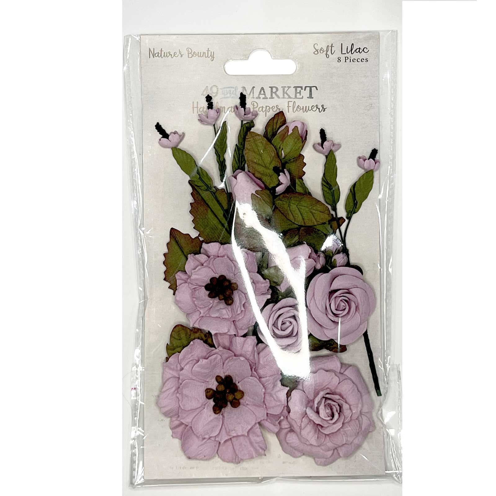 49 and MarketNature's Bounty Paper Flowers-Soft Lilac