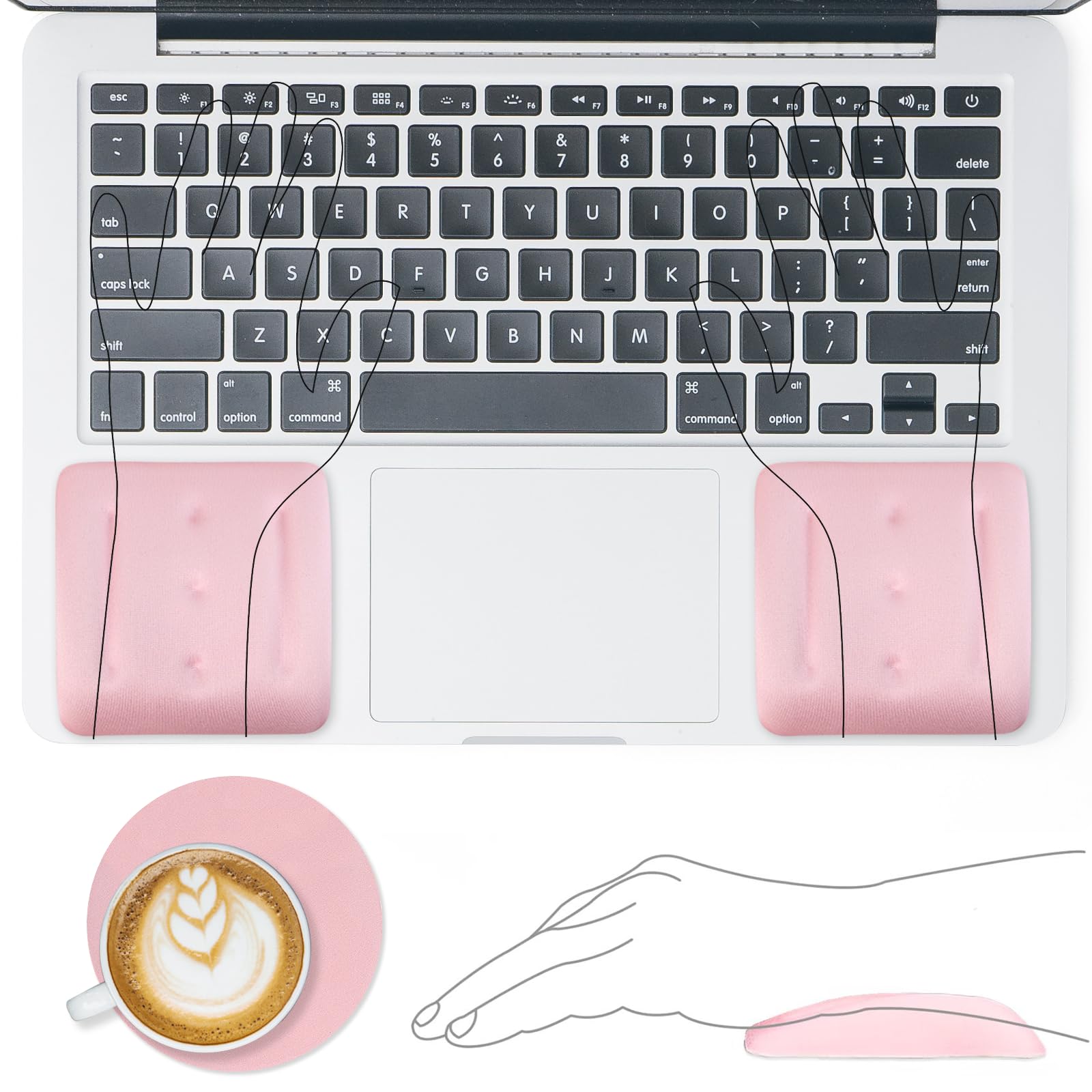 Snapklik.com : Wrist Rests For Laptop, Wrist Support For Keyboard And ...