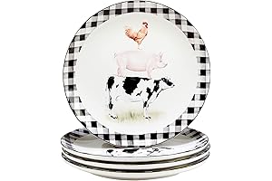Certified International Farm Dinnerware Plates for Exquisite Cow Dishes