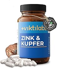 Zinc & Copper - High Dose - 15 mg Zinc and 1.5 mg Copper per Capsule - 1 Capsule per Day - 60 Vegan - No Additives