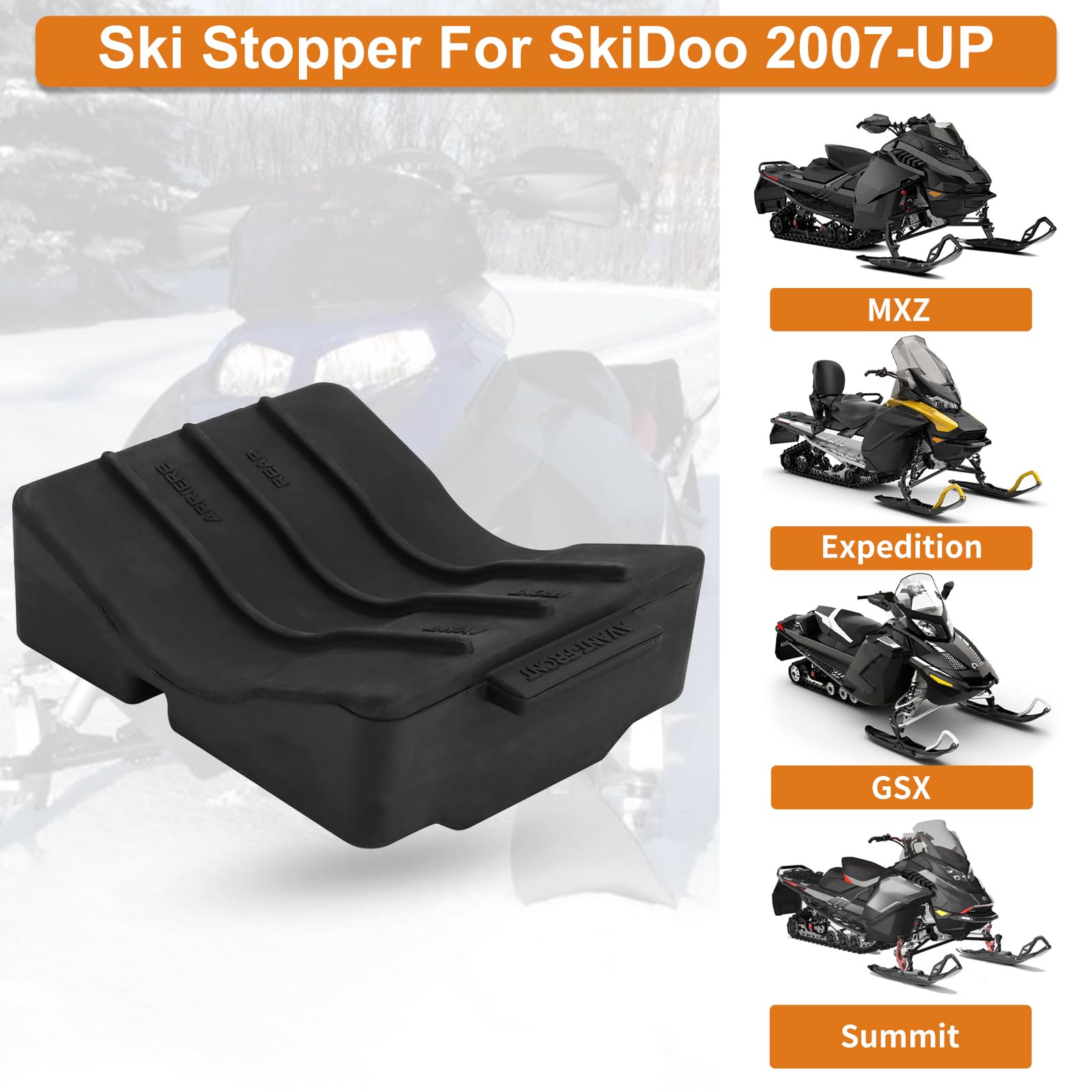 Amazon.com: Jerbor 1Pcs Rubber Ski Stop Fit for Skidoo Expedition