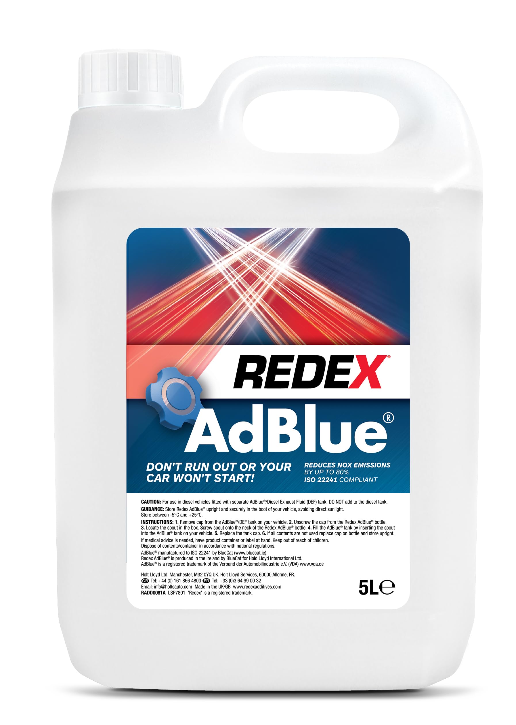 Redex AdBlue 10 Litres – ISO 22241 Diesel Exhaust Fluid for SCR