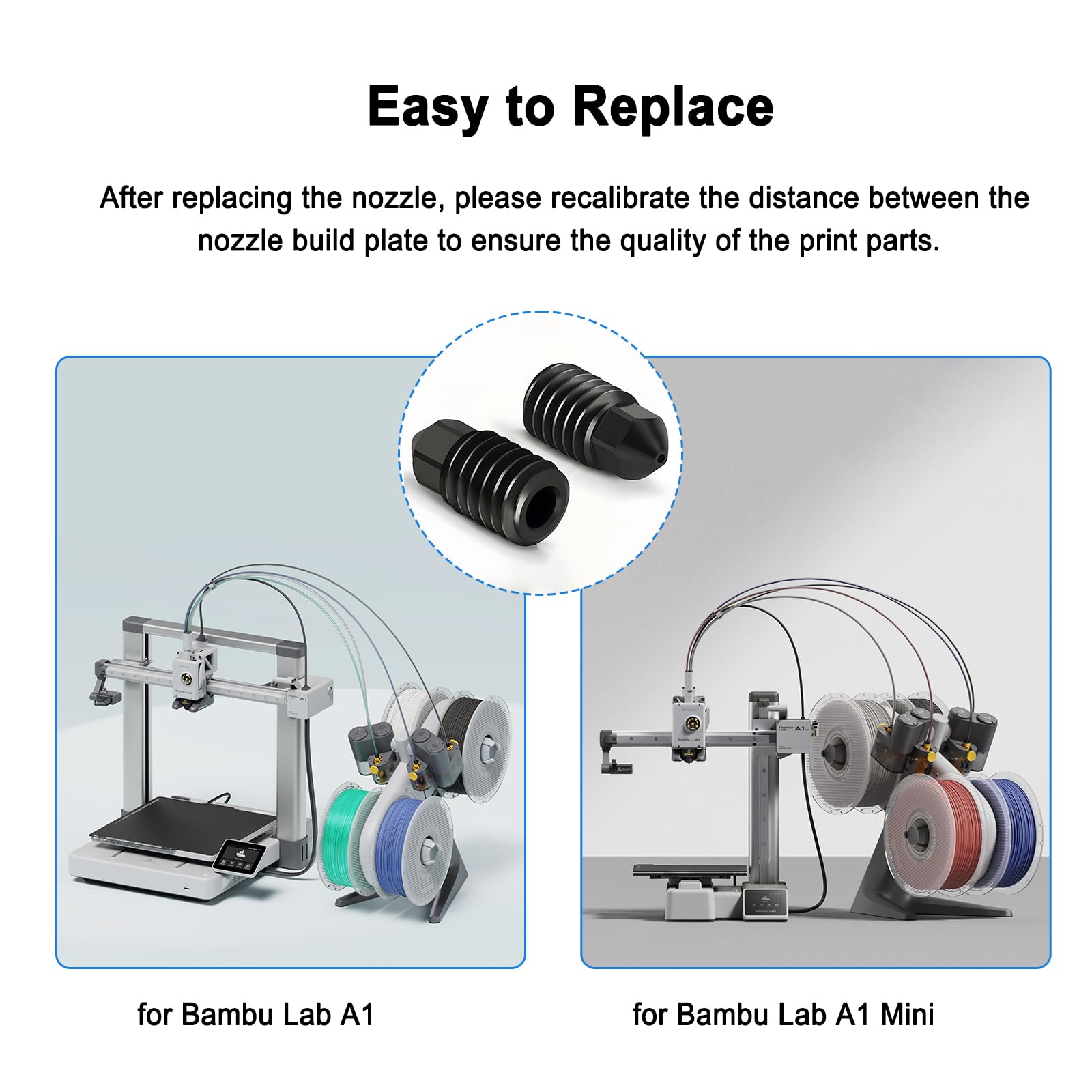Amazon.co.jp: HIKUDIY Bambu Lab A1/A1 Mini用硬化スチールノズル 6個