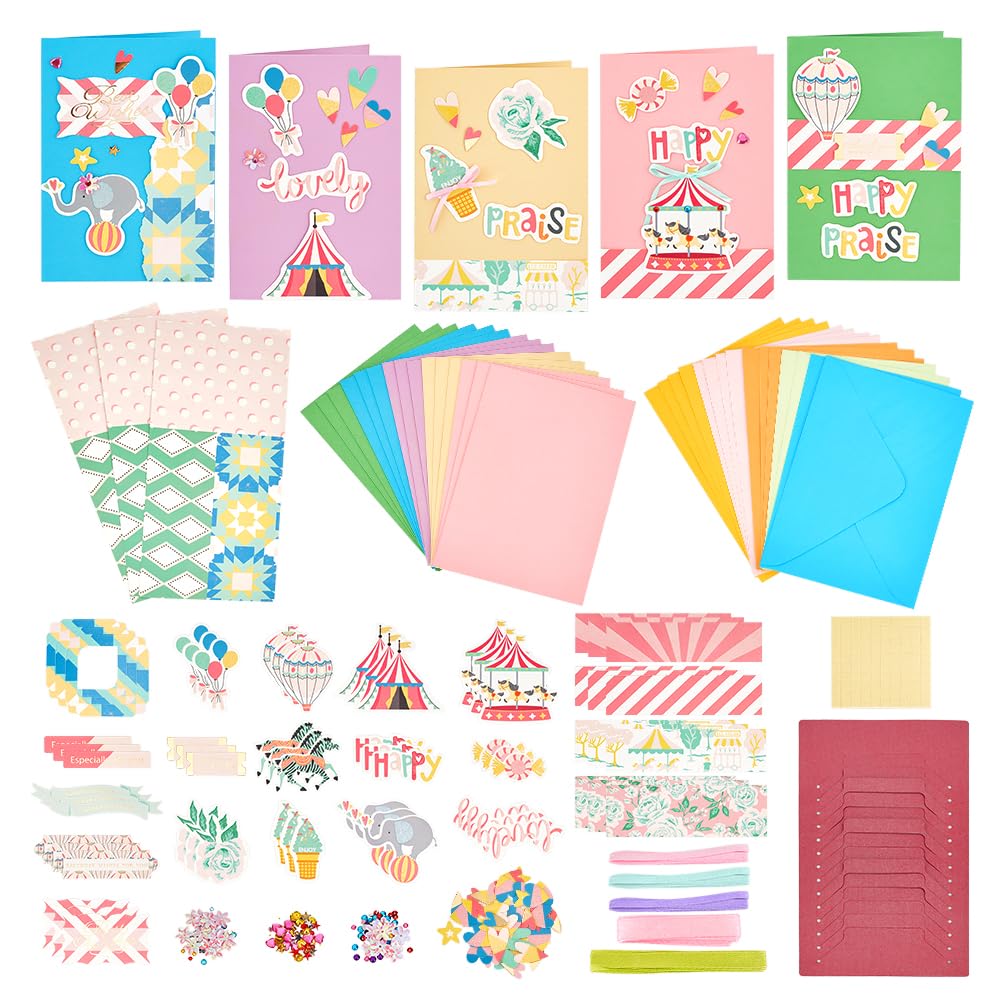 Merrwon Lot De 12 Cartes De Vœux Personnalisées, 5D à Faire Soi-même, Avec Enveloppes Vierges Pour Thanksgiving, Festival, Anniversaire