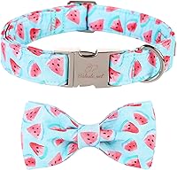 Vista 7 de Collares Verdes para Perros Pequeños, Lindo Collar de Pana para Perro con Corbatín, Hebilla de Metal de Seguridad, Collares Ajustables