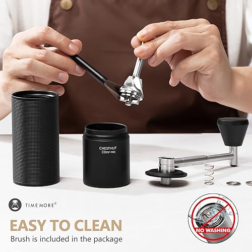 Miniatura 6 de TIMEMORE Exclusivo - Molinillo de café manual Chestnut C3 PRO con mango plegable, molinillo de café cónico con ajuste ajustable, molinillo de café