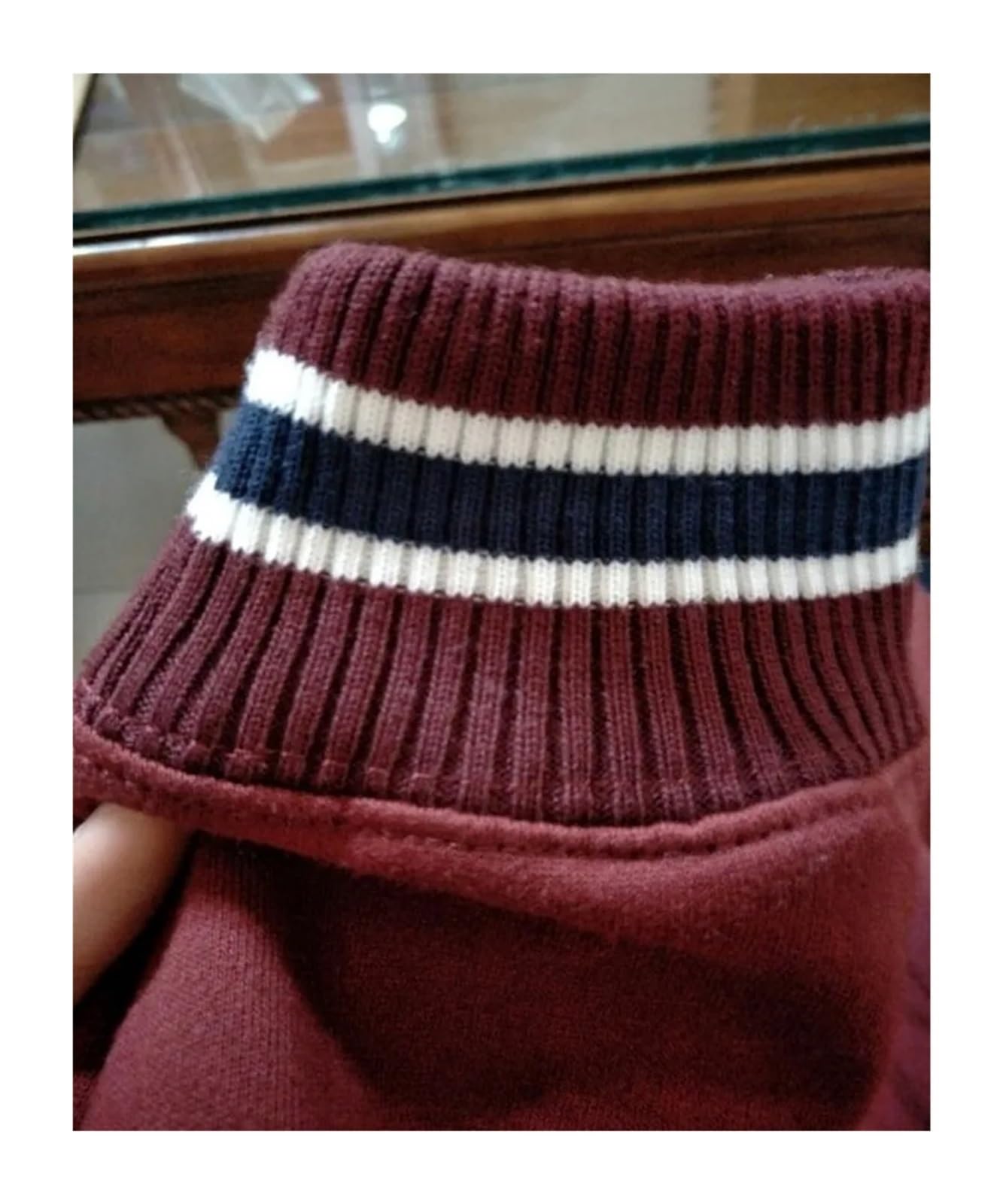 geribbelde manchetten 14 cm breed stretch-elastisch gebreid, honkbalkraag, honkbalkraag manchetten, geribbelde kledingaccessoires, lange randen doe-het-zelf stof voor naaien, kleding (WIT