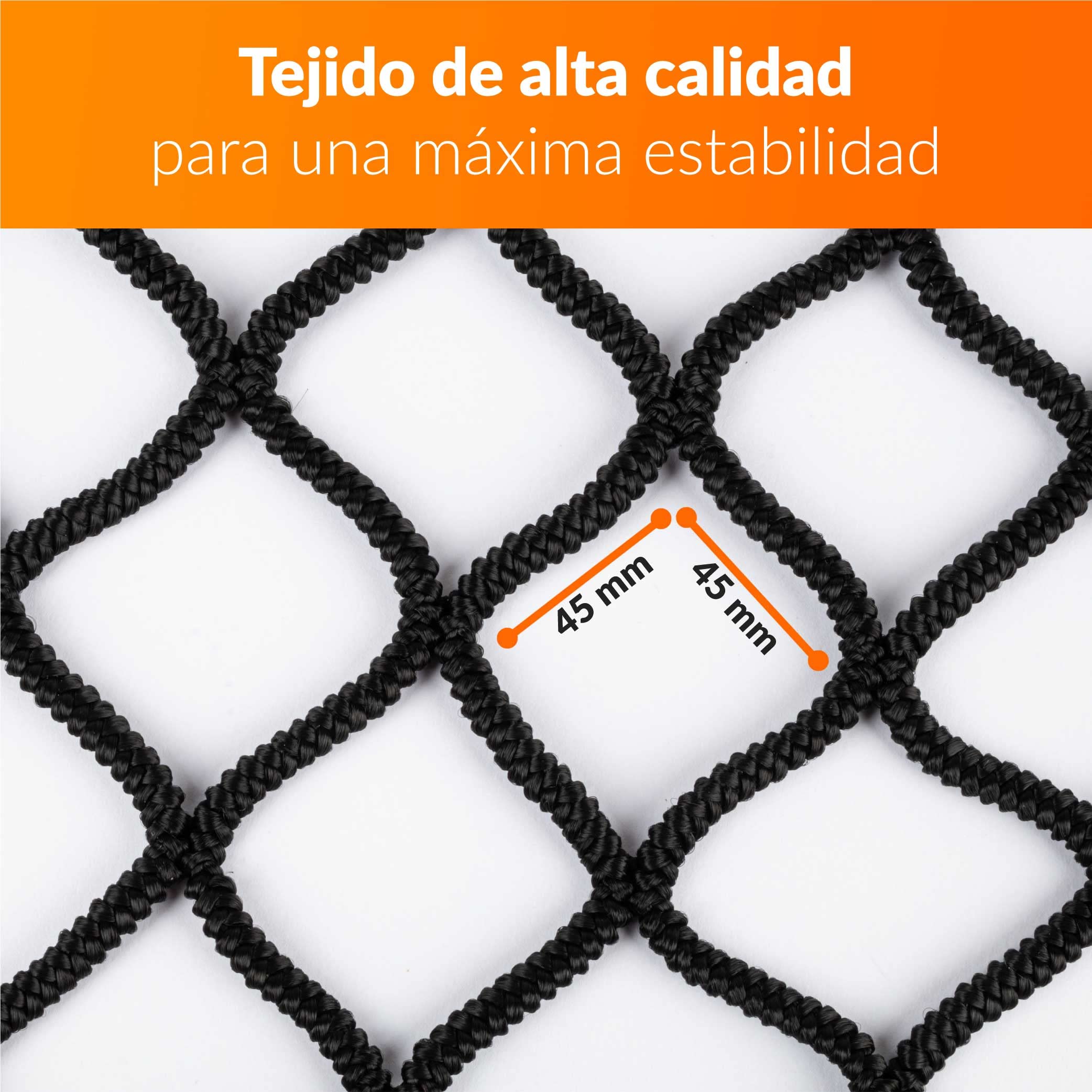 Upgrade4cars Red elástica para Carga Remolque 1-2 x 2-3 Metro | Red de Remolque para tapar la Carga en Goma | Accesorios para Remolques Universal
