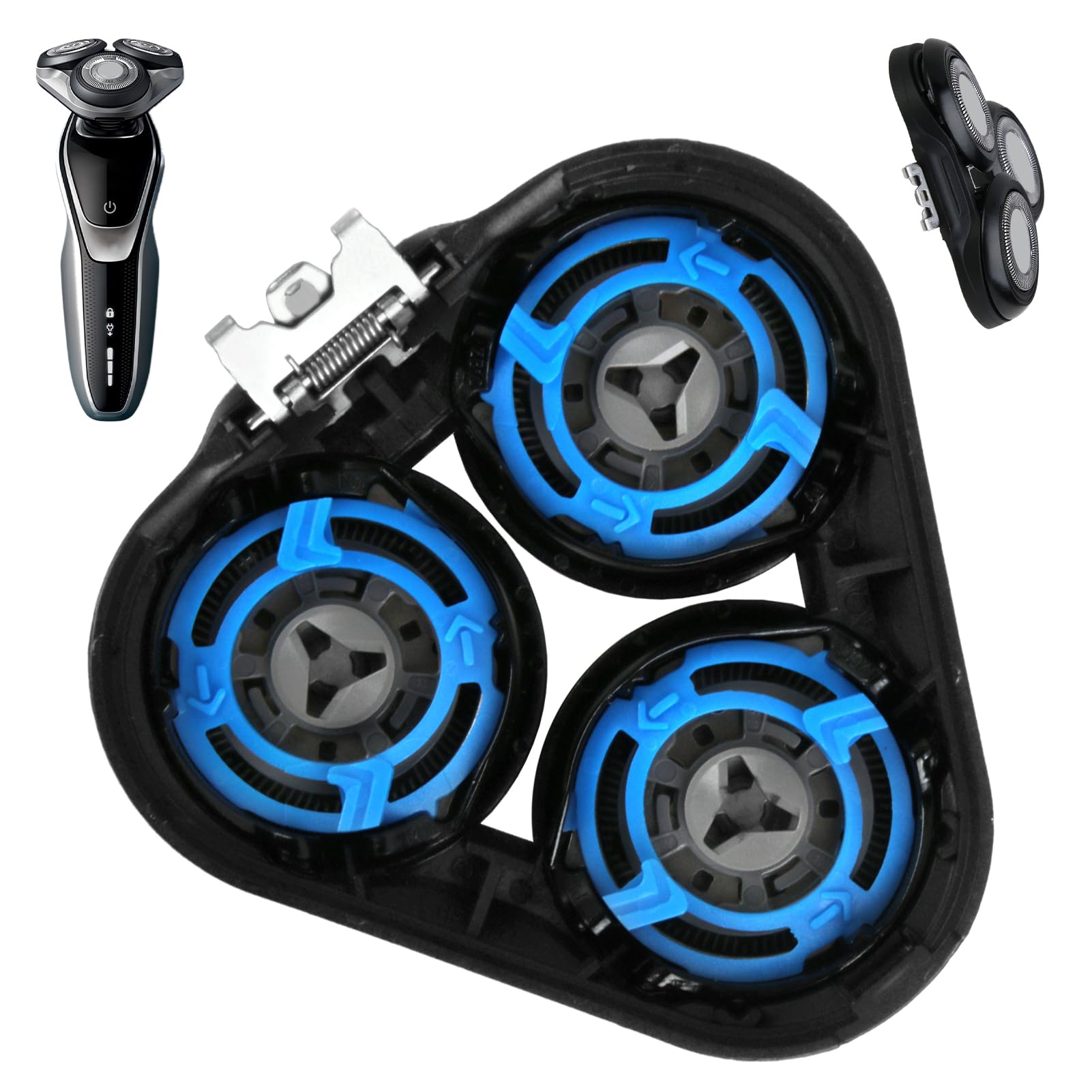 SH50 Cabezal de repuesto para Phi-lips, Sh50/5000 Cabezales De Afeitado De Repuesto, Cabezal de repuesto de la Serie 5000, compatible con las Afeitadoras Phi-lips Serie 3000, X3000 y 1000