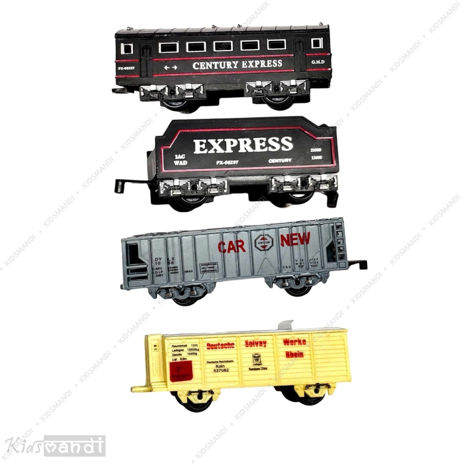 Kids Mandi® Battery Operated Toy Engine - Fun Plastic Train Set for Kids, Educational Play, Battery-Powered, Interactive Toy, for Boys & Girls - Image 6 thumbnail