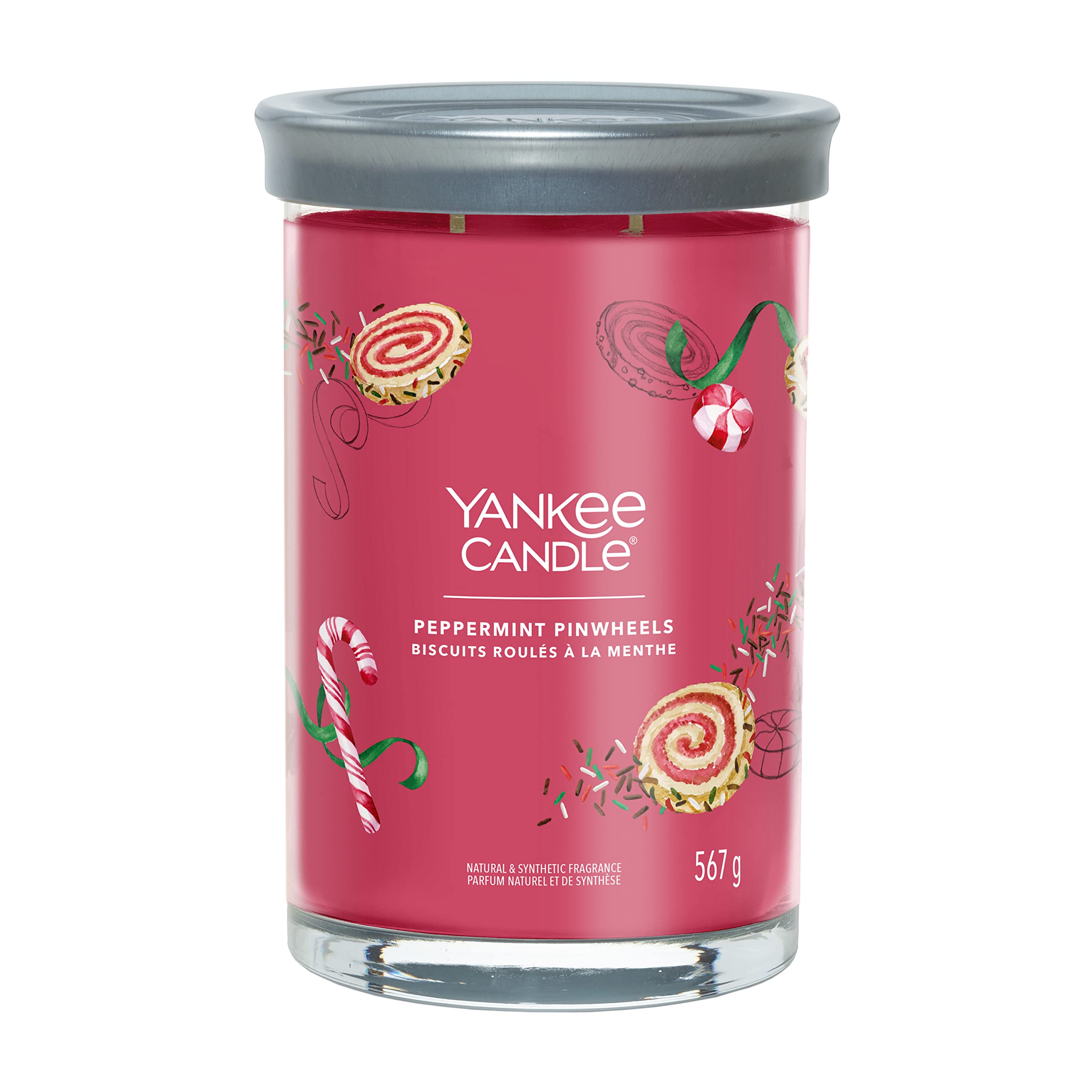 Yankee Candle Signature candela profumata | Biscotti alla Menta in tumbler grande | Candele di miscela di cera di soia lunga durata | regalo perfetto per le donne