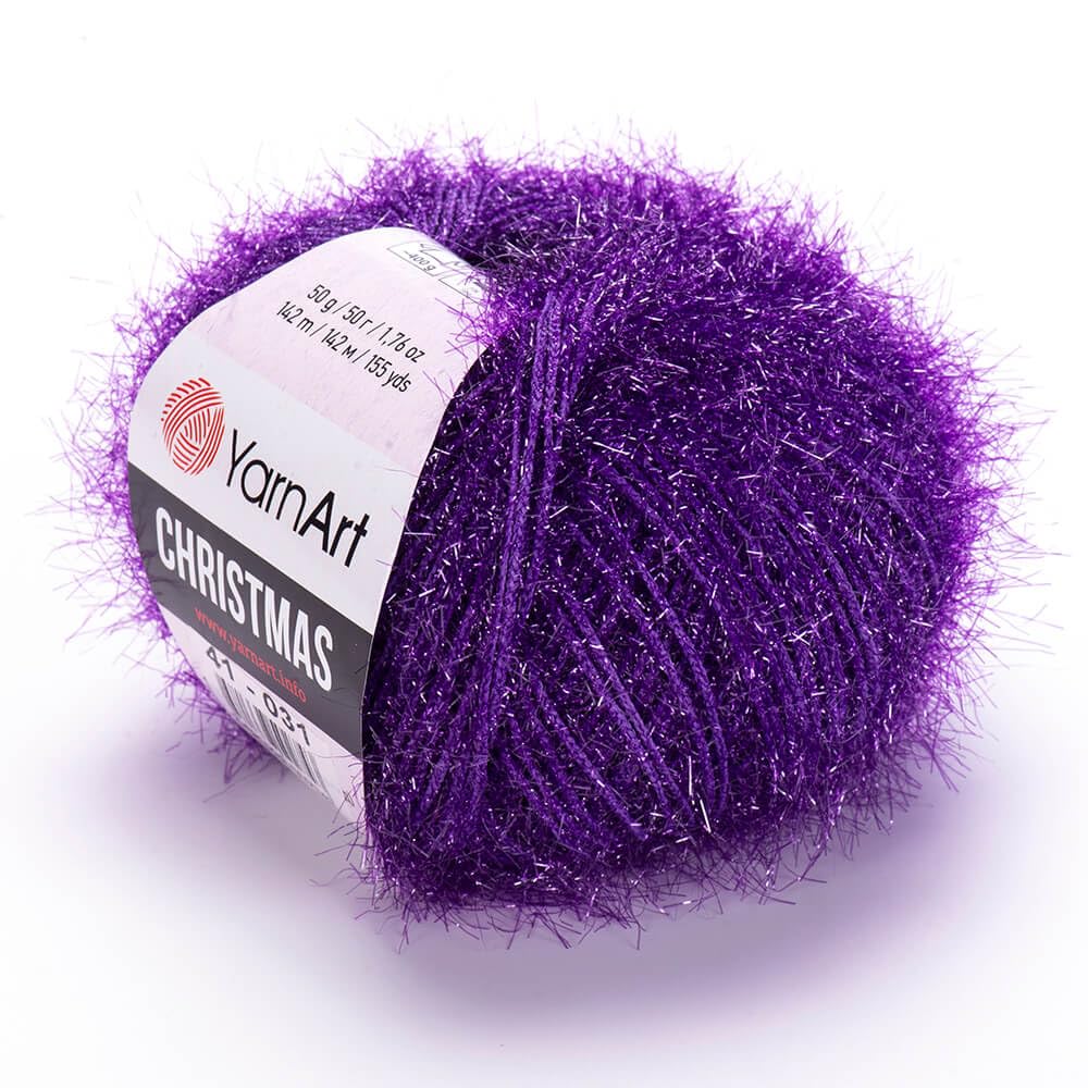 Yarnart Christmas Fantasy Sparkly Knitting Yarn, Me tallic Yarn, Sparkle Yarn, Shiny Yarn, Eyelash Yarn, 100% Polyamide, 1.76 Oz, 155 Yds, 50 Grams, Amigurumi Yarn (41)