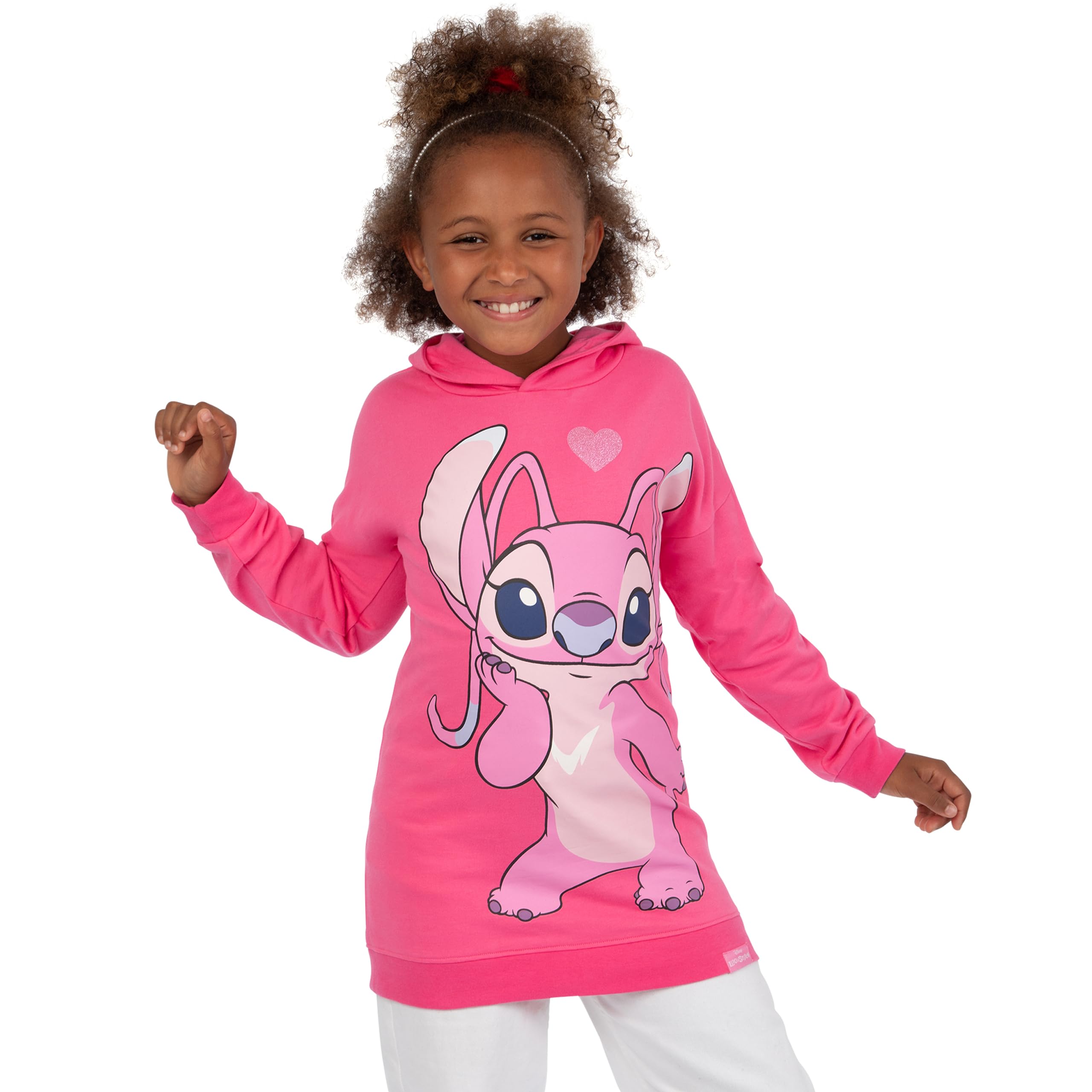 Disney Pull Stitch | Stitch Et Angel Sweat Enfant Fille | Long Sweats à Capuche Fille | Stitch Vetement Fille | 5 A 13 Ans