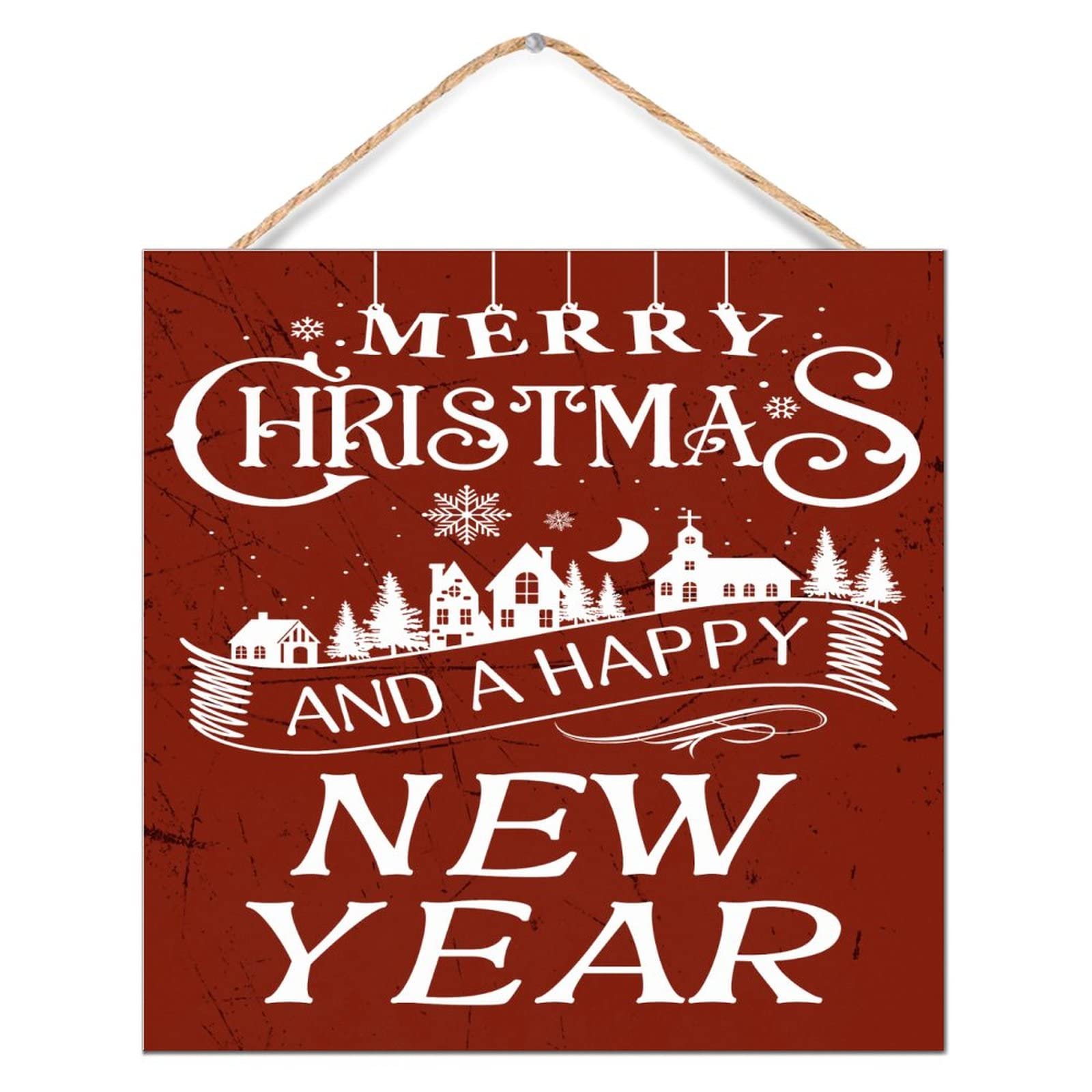 Panneau mural en bois Merry Christmas decoration de qualite antique et vintage