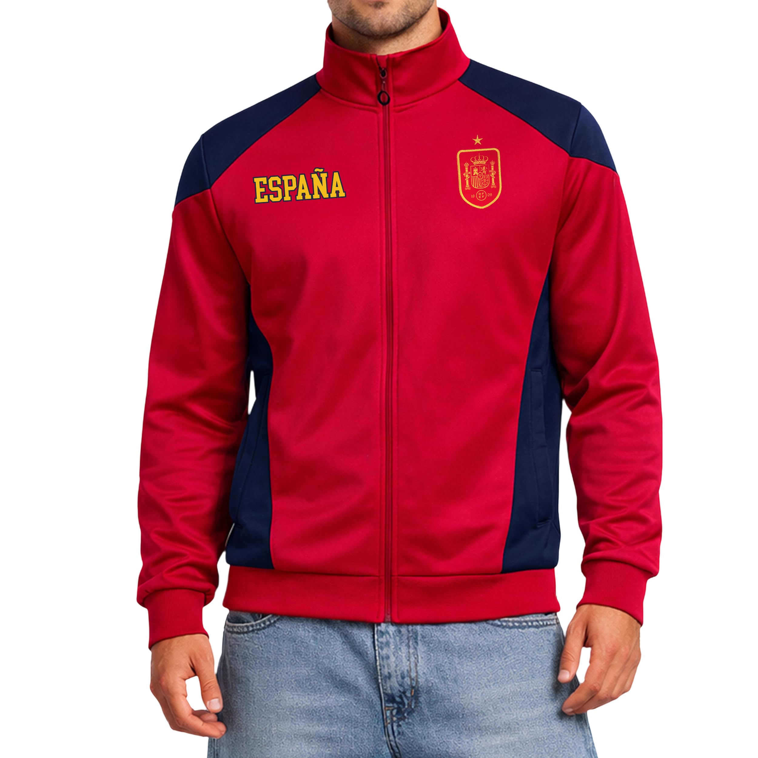 Icon Sports Officially Licensed Royal Spanish Federation Track Jacket - Unisex Adult