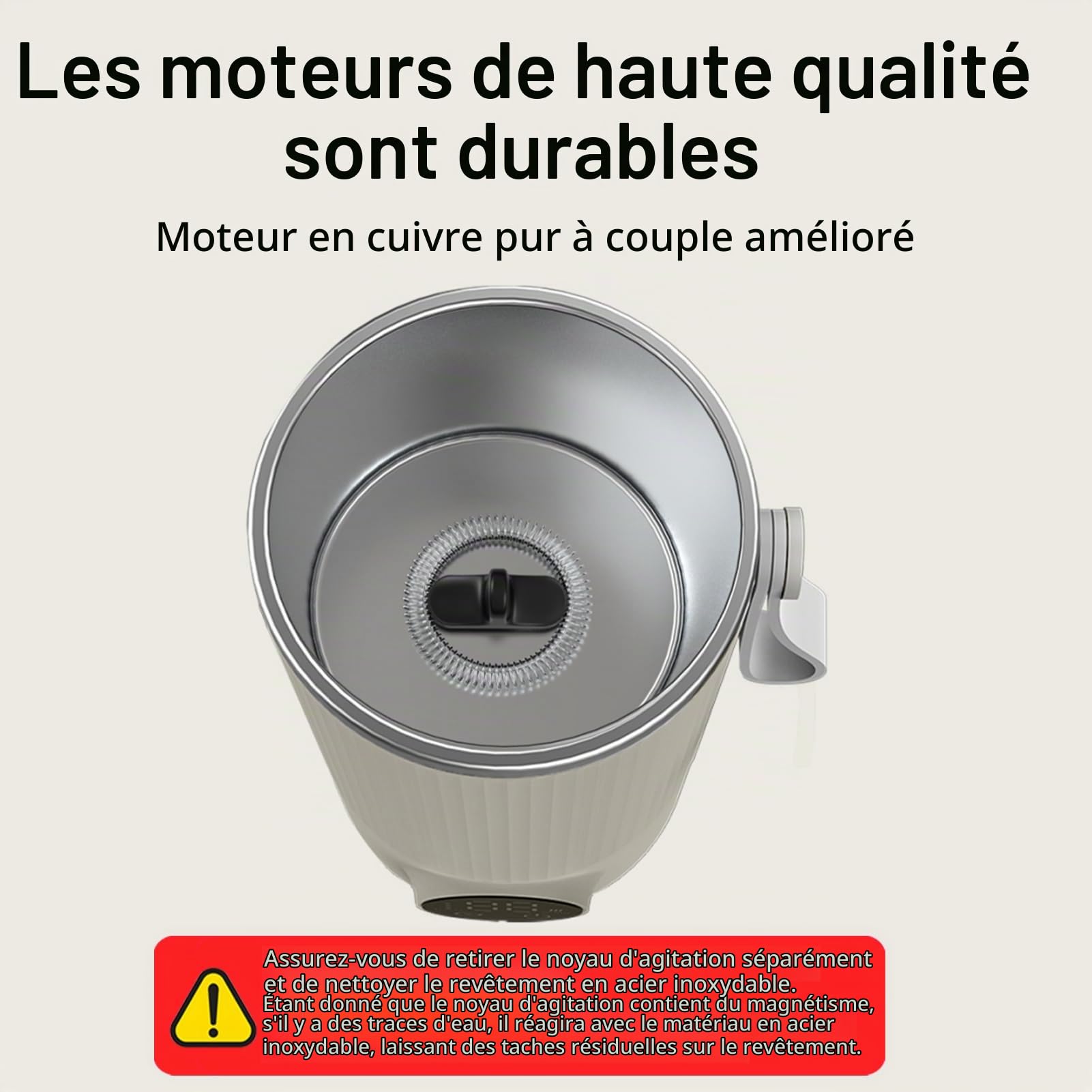 400 ml Chauffe Biberon Nomade, chauffe-biberon de voyage rechargeable par USB avec batterie de 6000 mAh, agitateur intégré, température réglable, chauffage rapide pour le lait maternel, le café