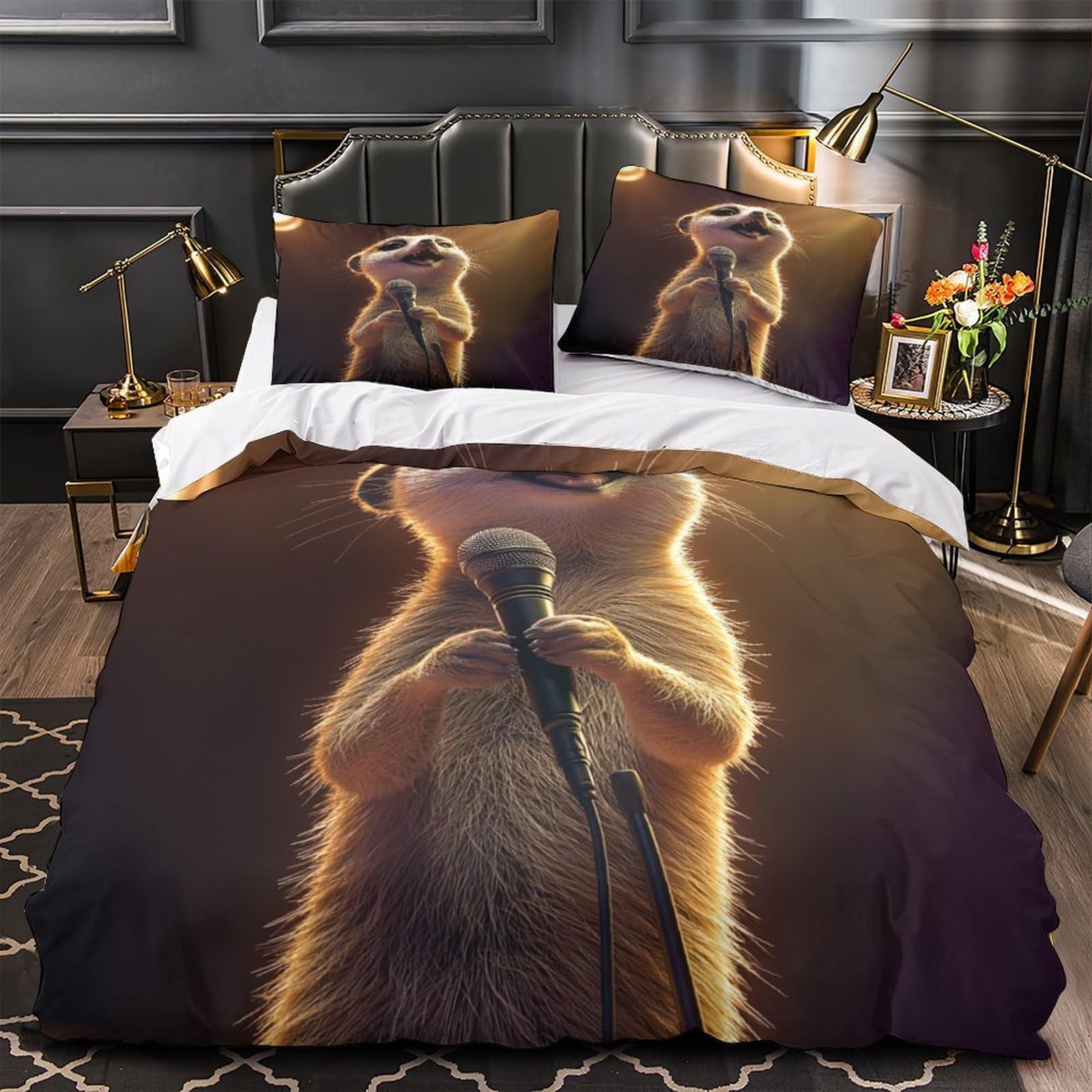 Housse de couette mandala noire et blanche pour créer une ambiance zen et cocooning chez soi