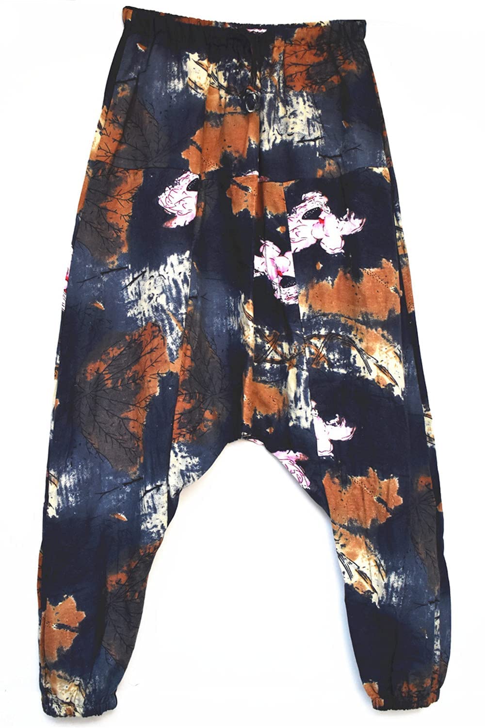 perdontoo Hombre Harem Cómoda Cintura Elástica Casuales Moda Yoga Hippies Pantalones
