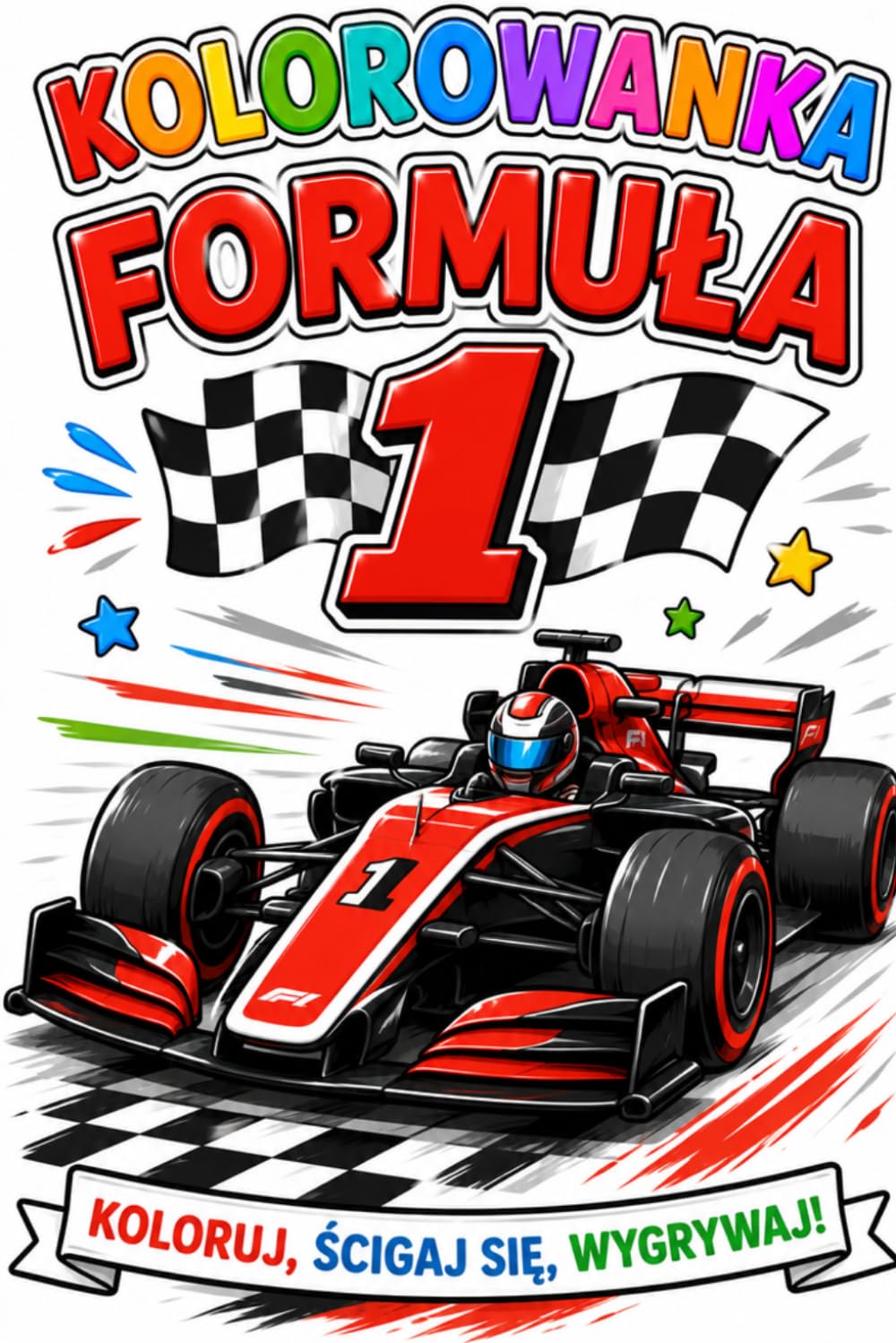 Kolorowanka Formuła 1: Koloruj ścigaj się wygrywaj