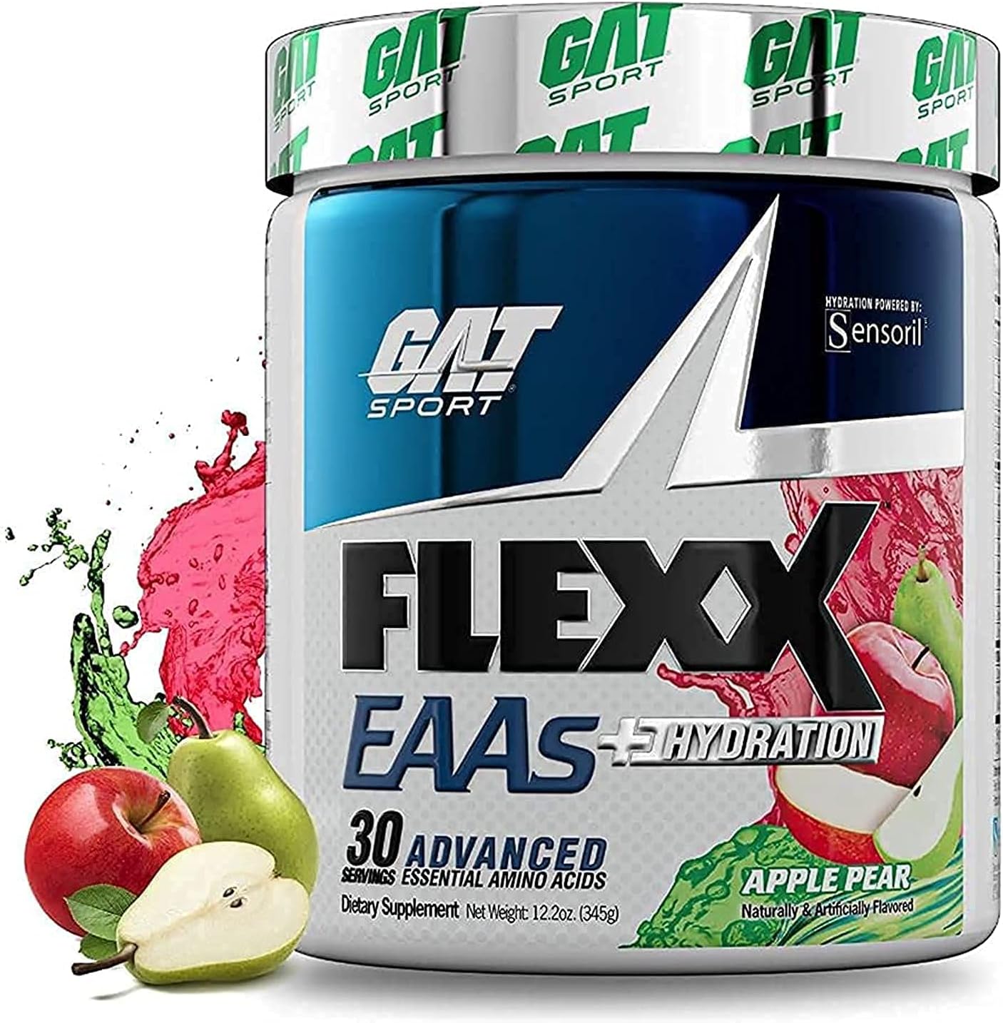 Flexx EAAs + Hydration, Essential Amino Acid Formula (Apple Pear,30 Servings)