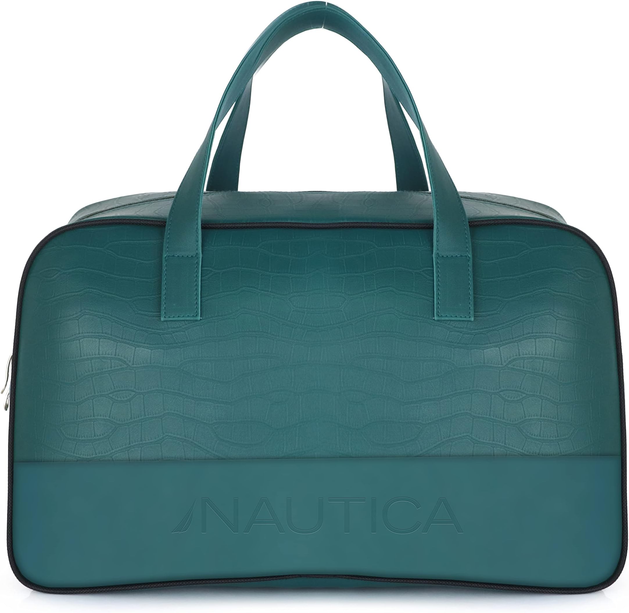 Duffle Bag for Travel|Stylish Leatherette Cabin Luggage| Compact and Comfortable for Travelling|for Weekend Trip & Gym Duffle Bag |Suitable for Men and Women, 27 L, Dark Green, 20, Travel